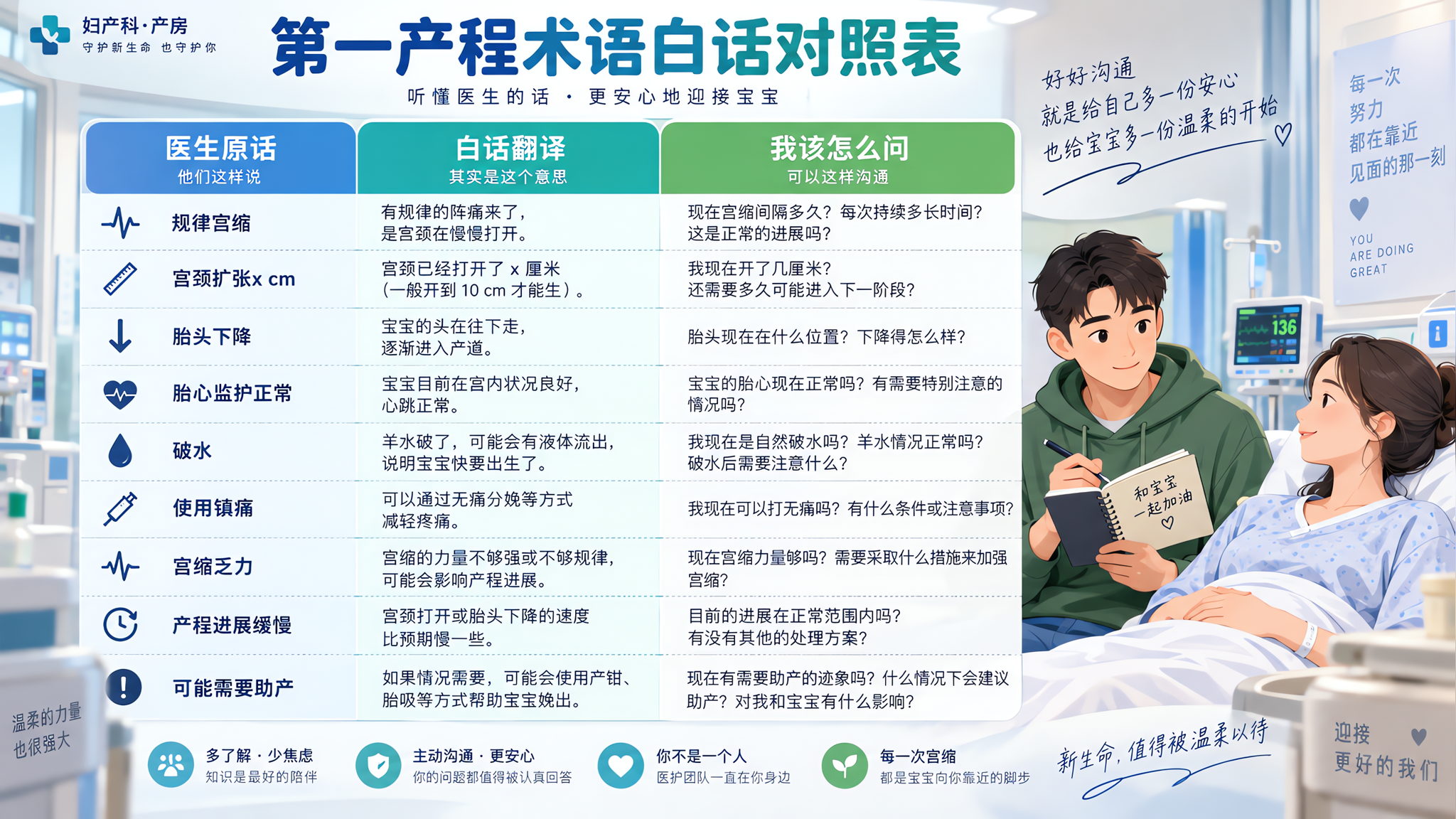 产房内检黑话翻译：3句听懂不再慌