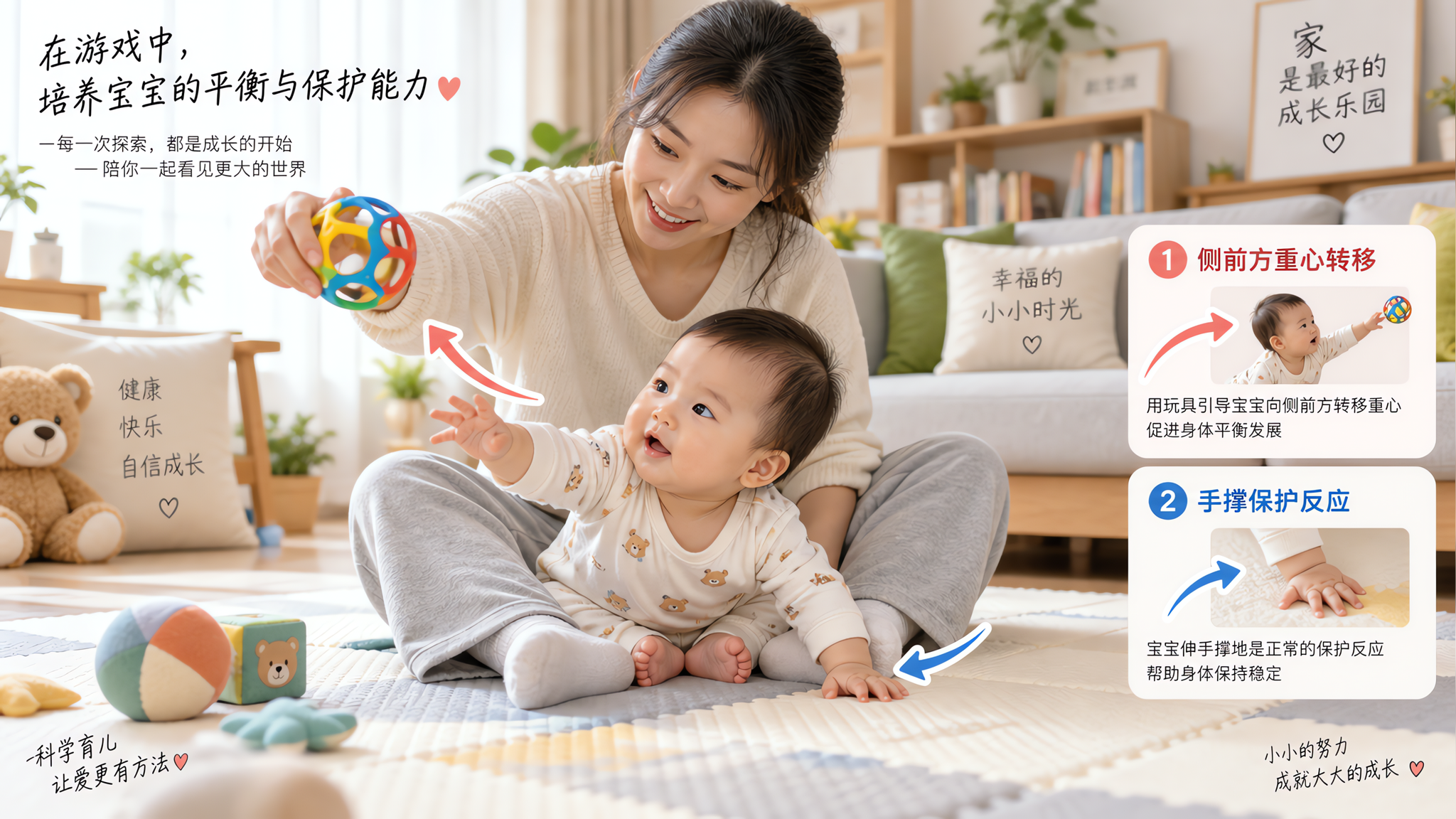 别再逼宝宝坐得久：先看保护反应和坐姿转换