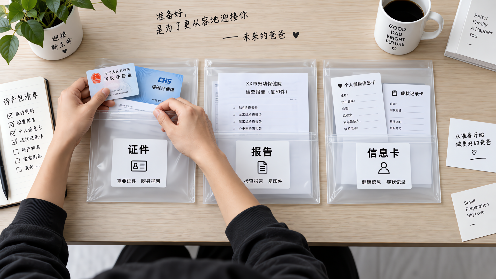 孕早期首诊建档别带一堆：4类必备+分区收纳不折返