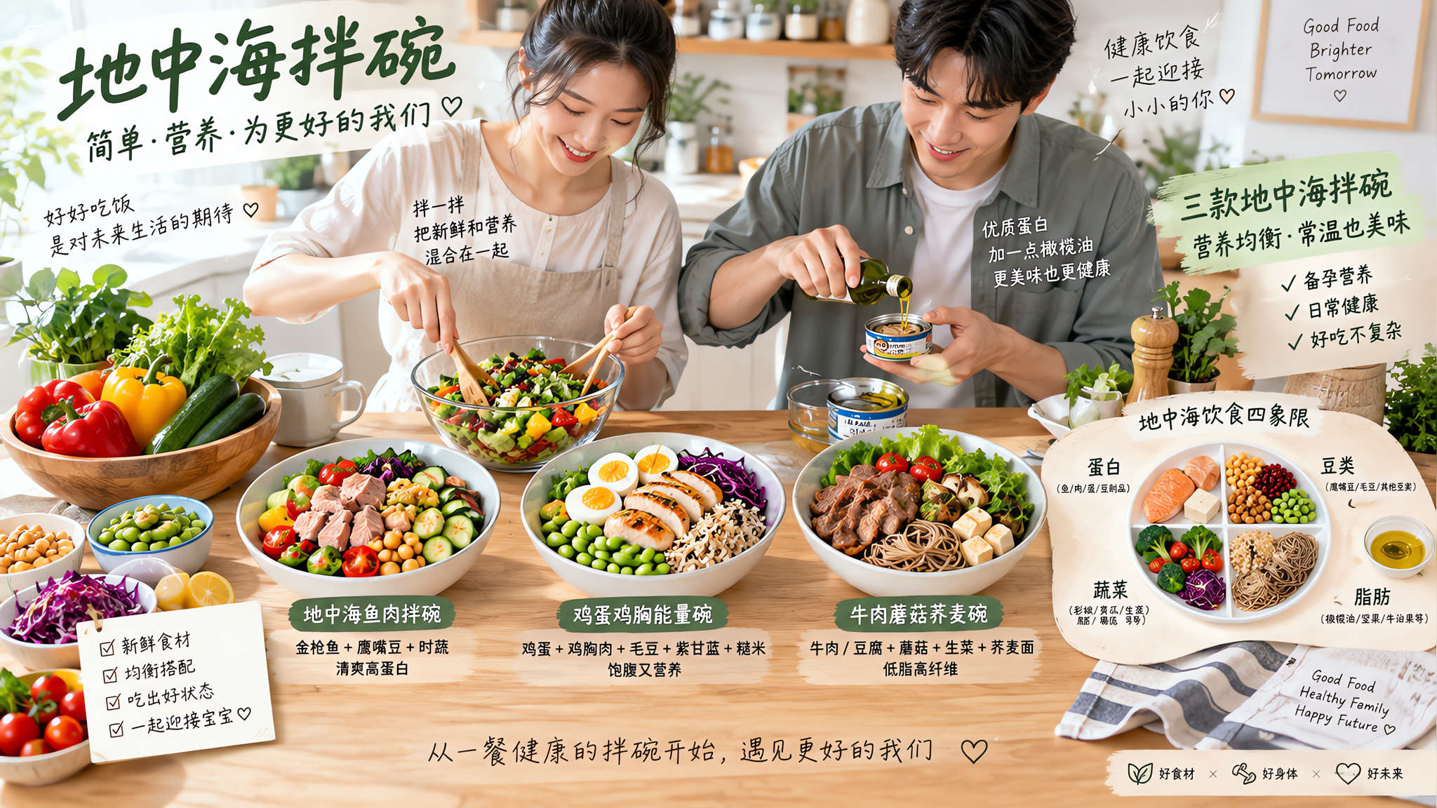 闷热没胃口也别靠凉面：3个常温拌碗，夫妻同吃更稳