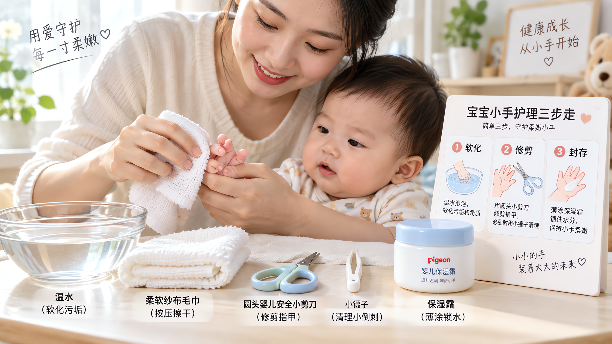 宝宝手指倒刺别硬撕：3步不痛修护闭环