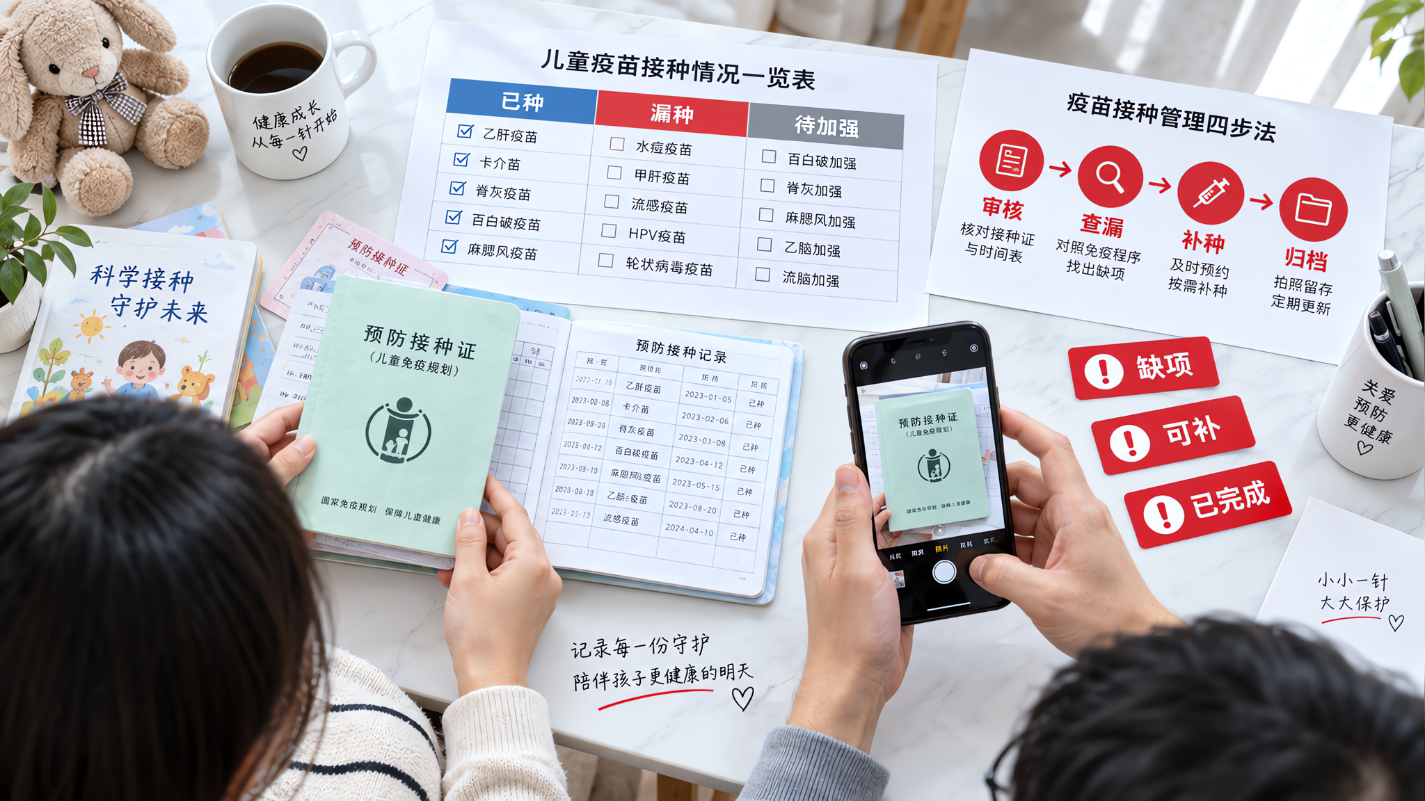 幼儿园复核疫苗本别慌：3-6岁查漏补缺闭环清单