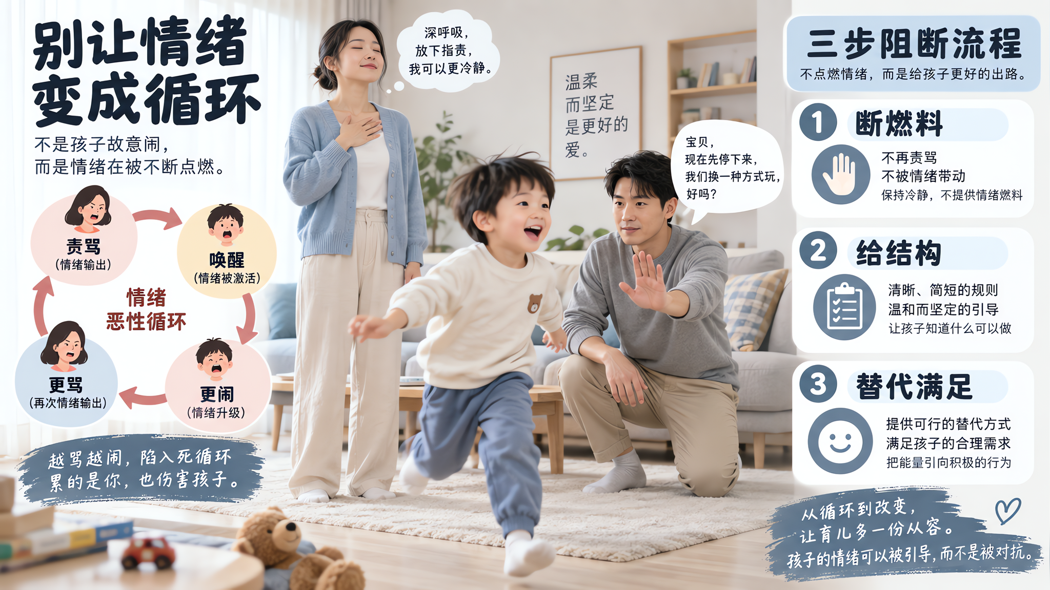 越骂越兴奋的孩子，别再拼嗓门：3步断掉“失控循环”