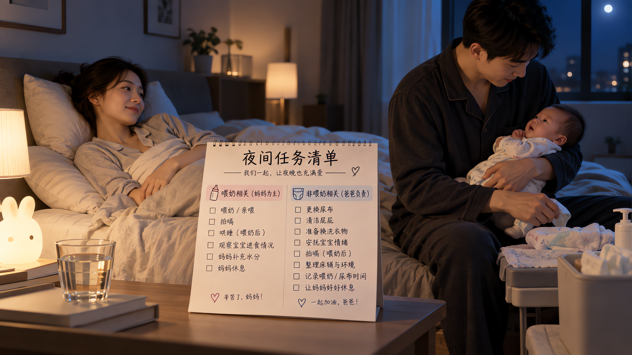 复工后夜奶崩溃？这份夜间接力清单让你少醒少痛