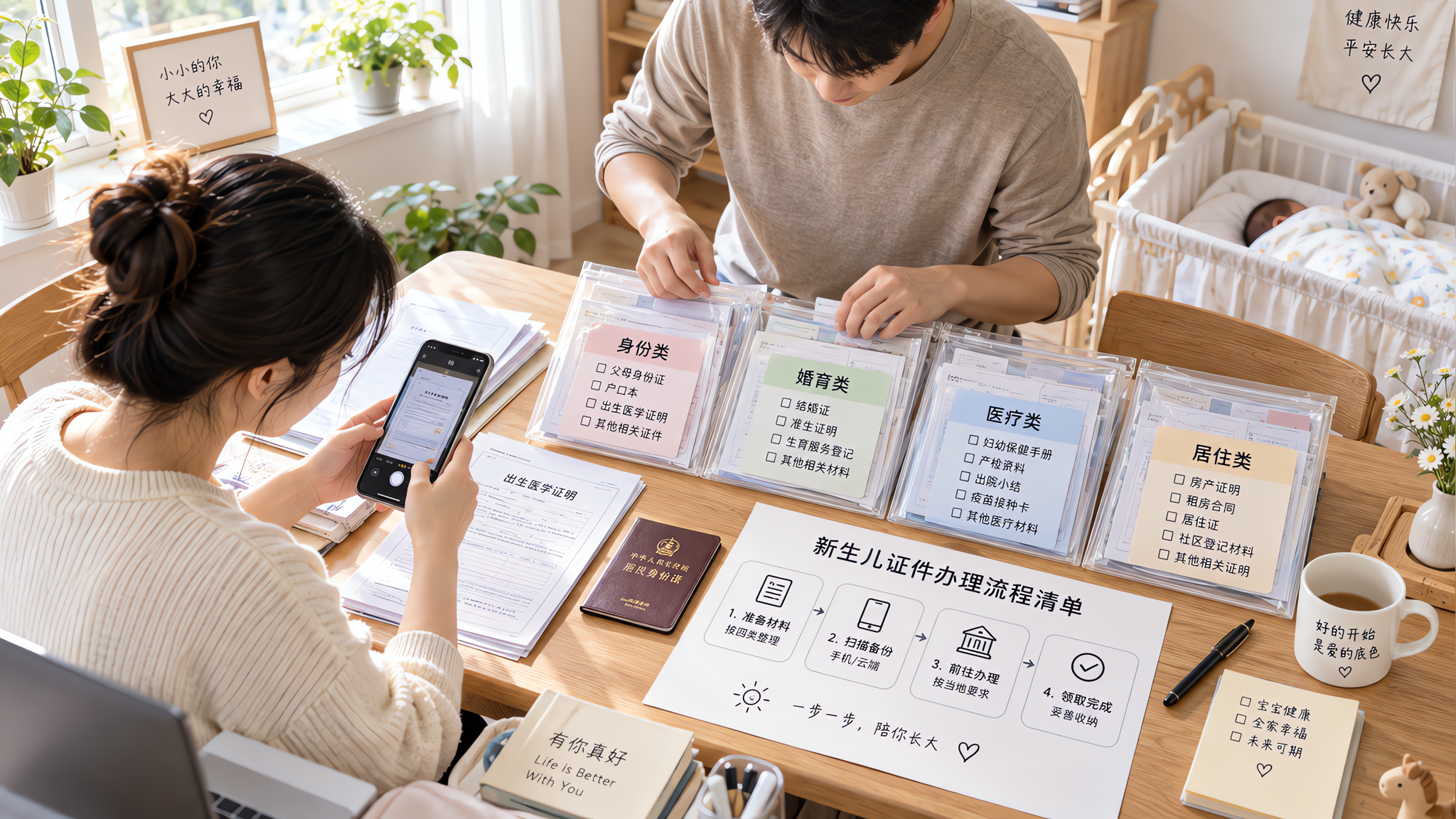 生完娃证件太多？用这套清单和顺序少跑一半