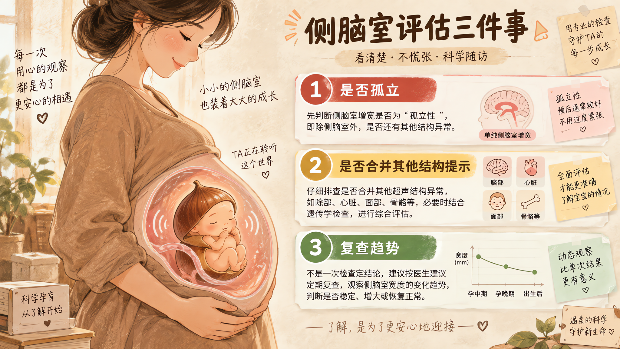 报告写侧脑室稍宽？医生通常先看这3件事