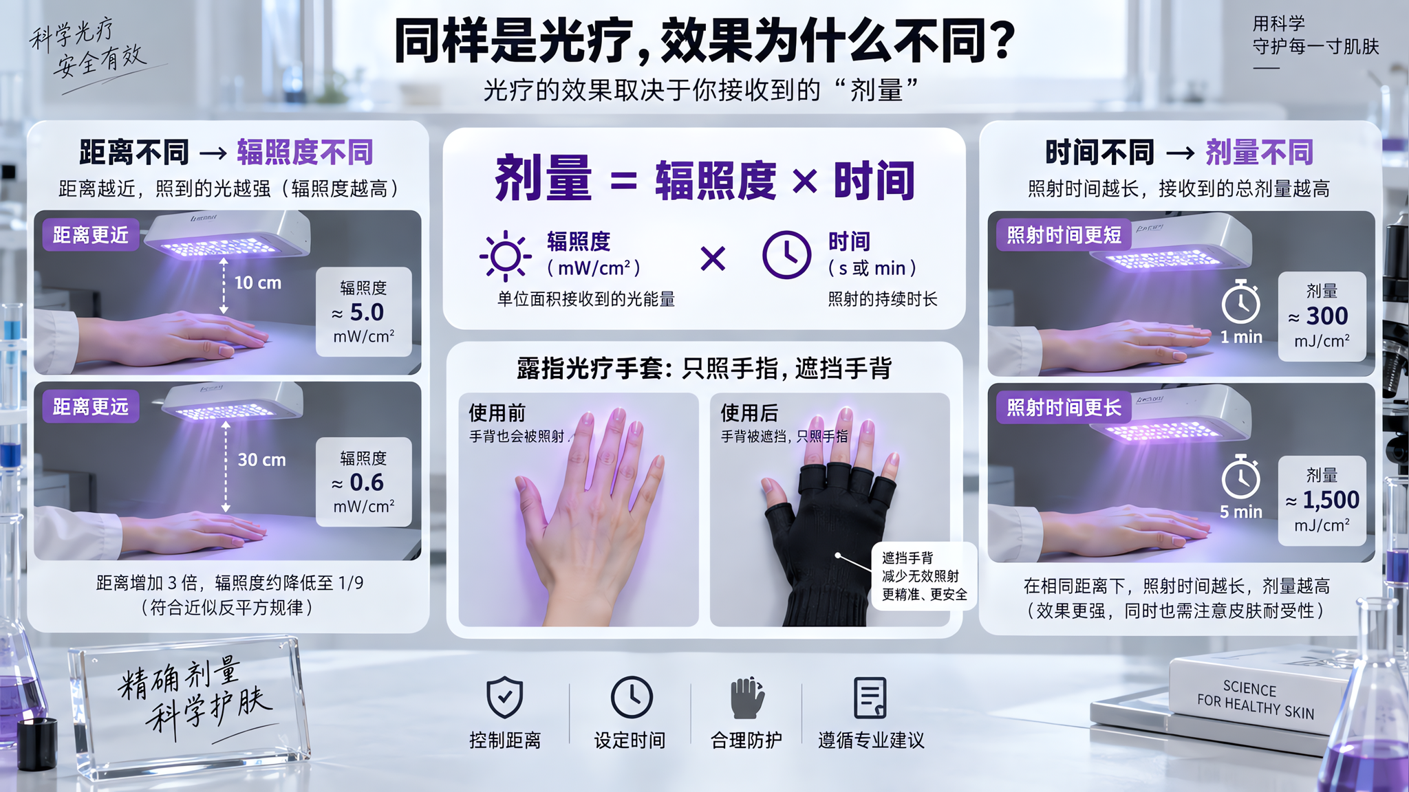 光疗灯到底“晒”了你多少？用距离×时间算清一次剂量