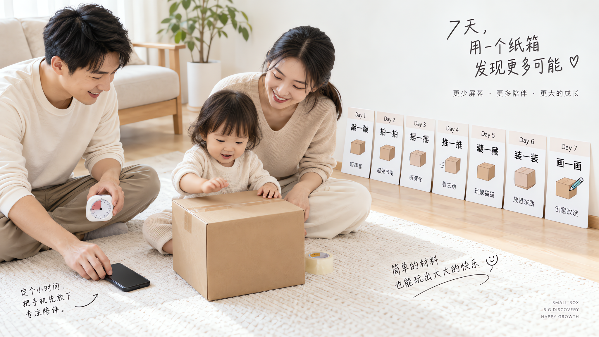 孩子总玩两下就换？试试1种材料玩7天