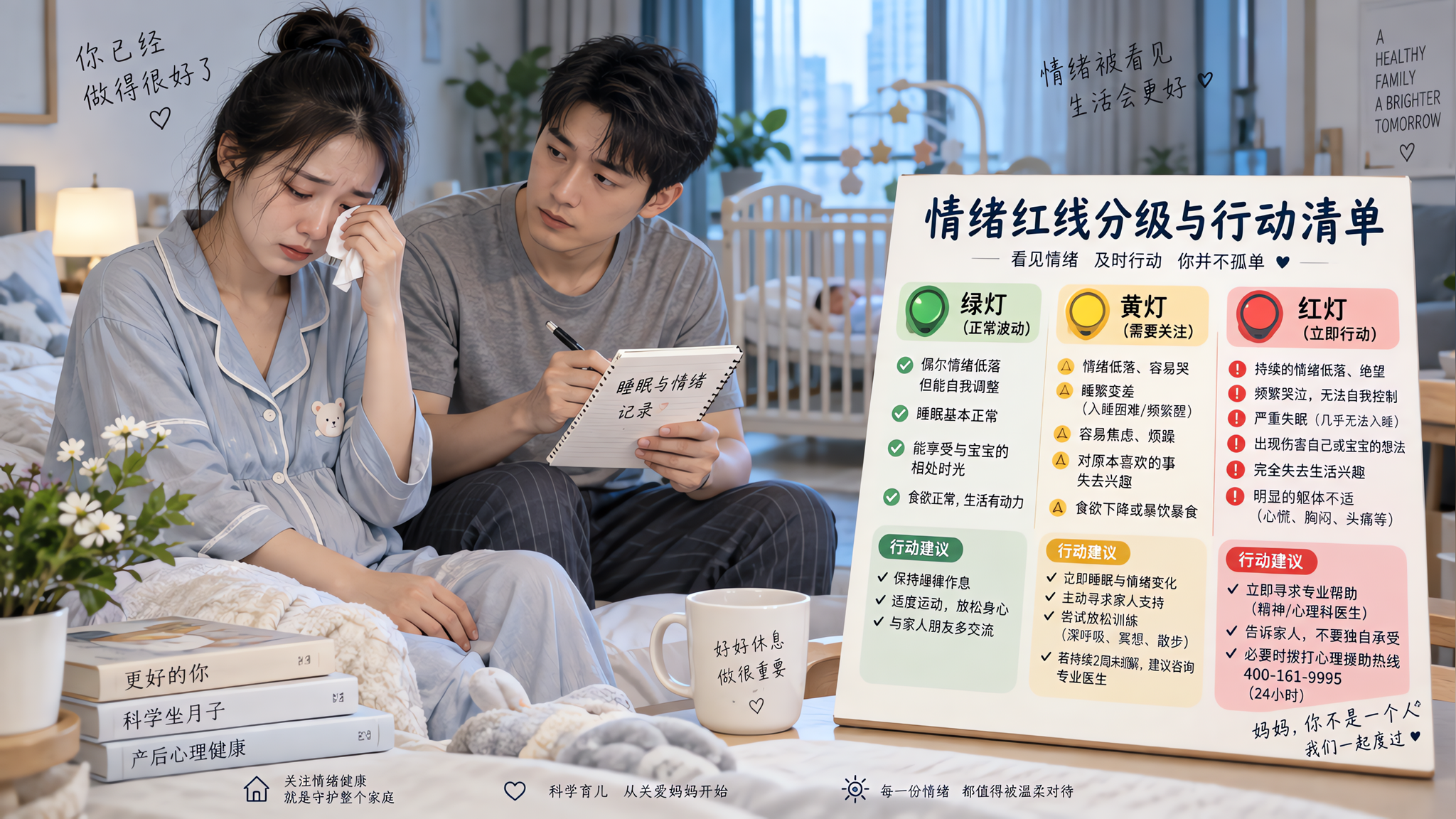 月子里哭不会伤眼 产后情绪红线清单