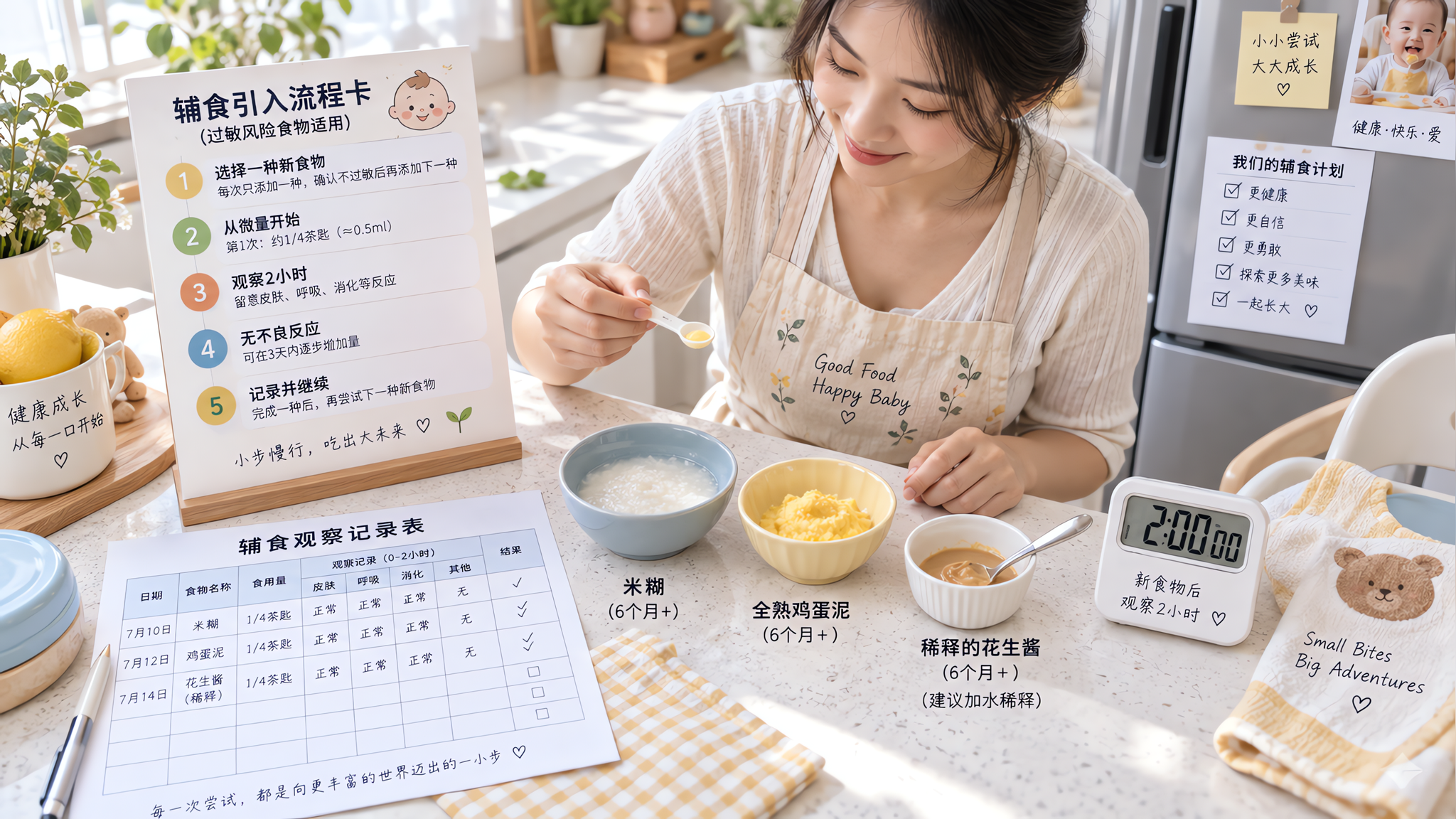 鸡蛋花生别硬试：微量引入流程和观察表