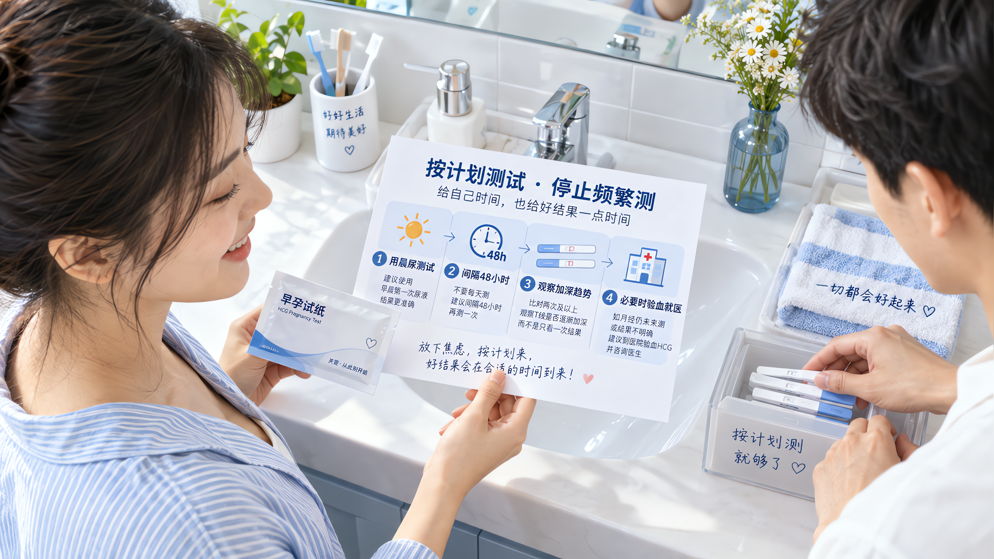 早孕试纸忽阴忽阳？可能是喝水太多把你骗了