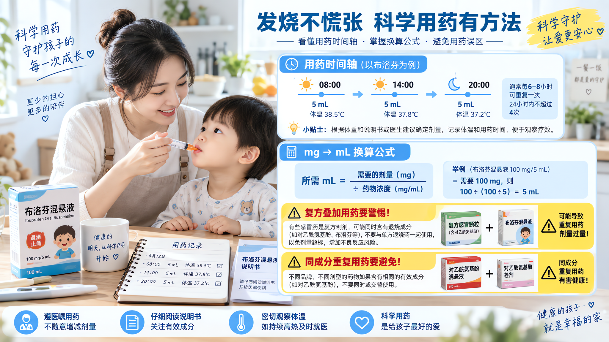 退烧别靠扛：按体重算剂量，才不怕过量和无效