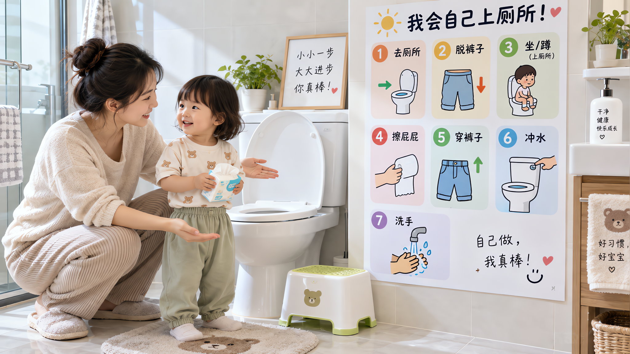 家里会尿一去幼儿园就憋尿？7天打通如厕最后一公里