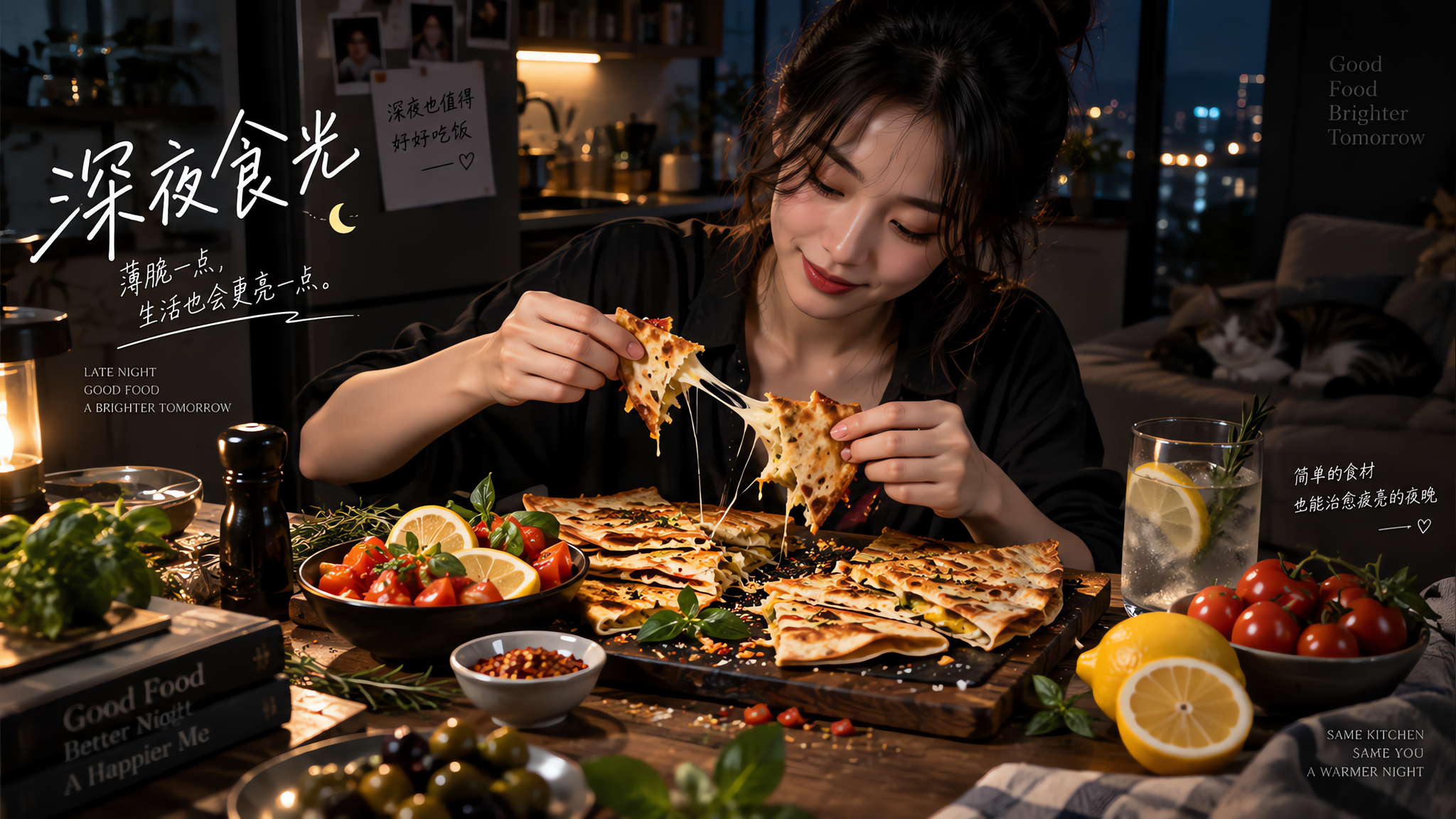 深夜想吃主食又怕腻？用“脆-酸-热”拼盘解救