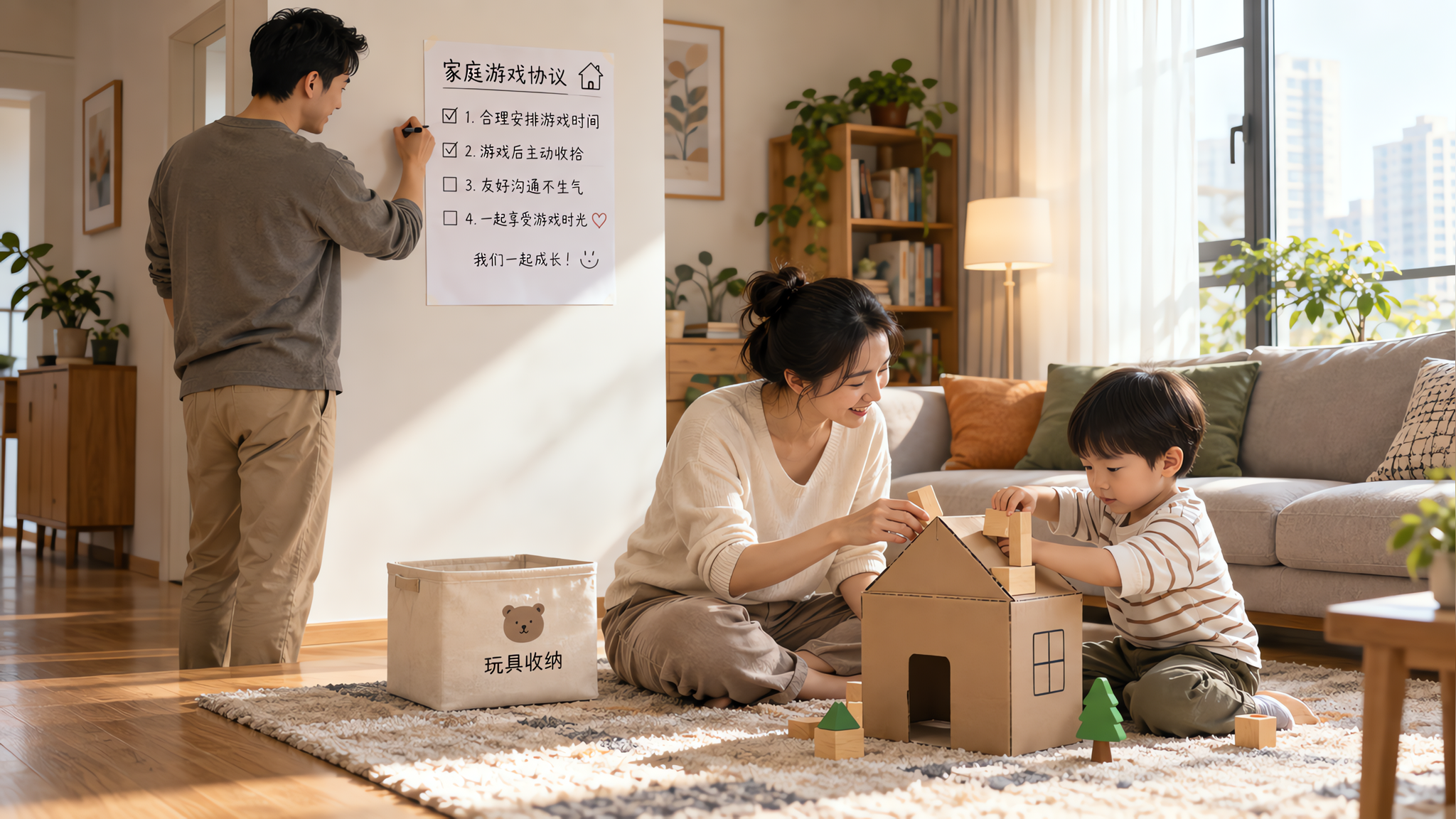 长辈说纸盒丢脸？3句科学回应+20分钟家庭游戏协议