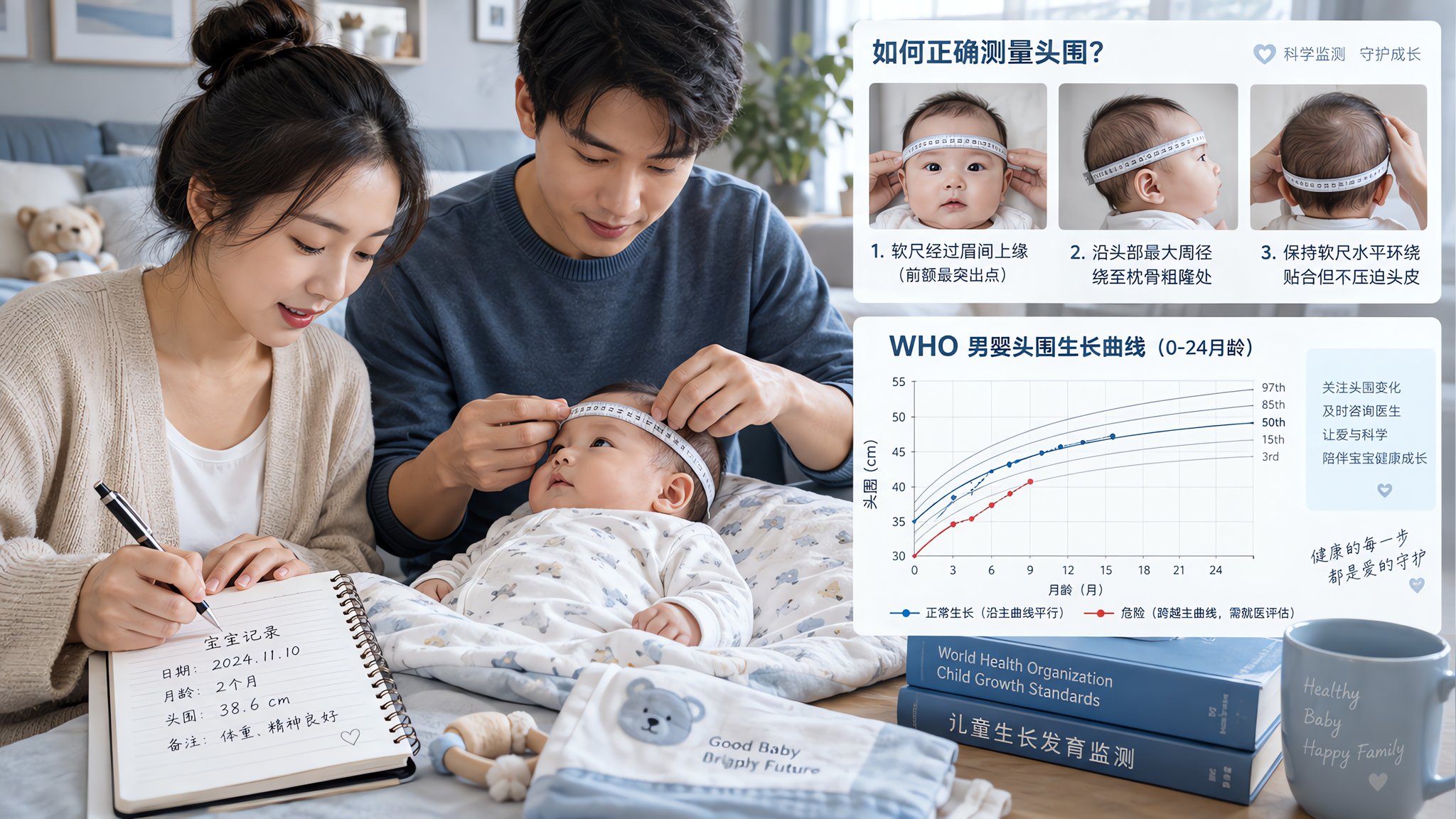 头围别看大小看轨迹：WHO曲线+前囟红灯一次讲清