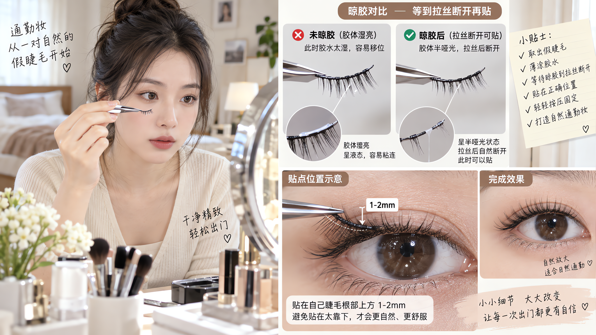 睫毛胶为什么一贴就熏眼？关键在这4步SOP