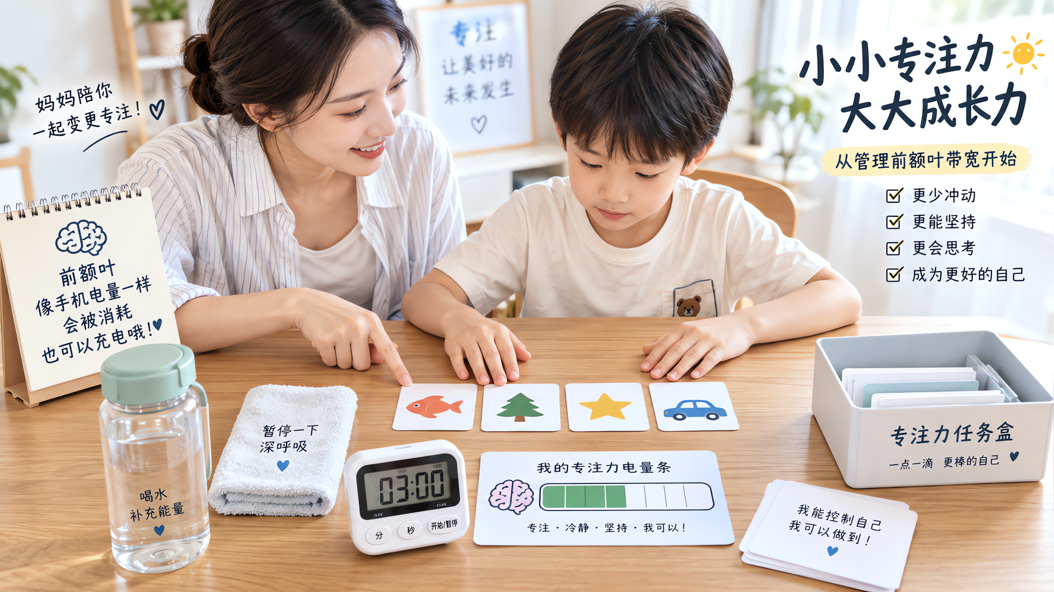 孩子夏天坐不住别急着骂：先做2分钟“降噪”，专注会回来