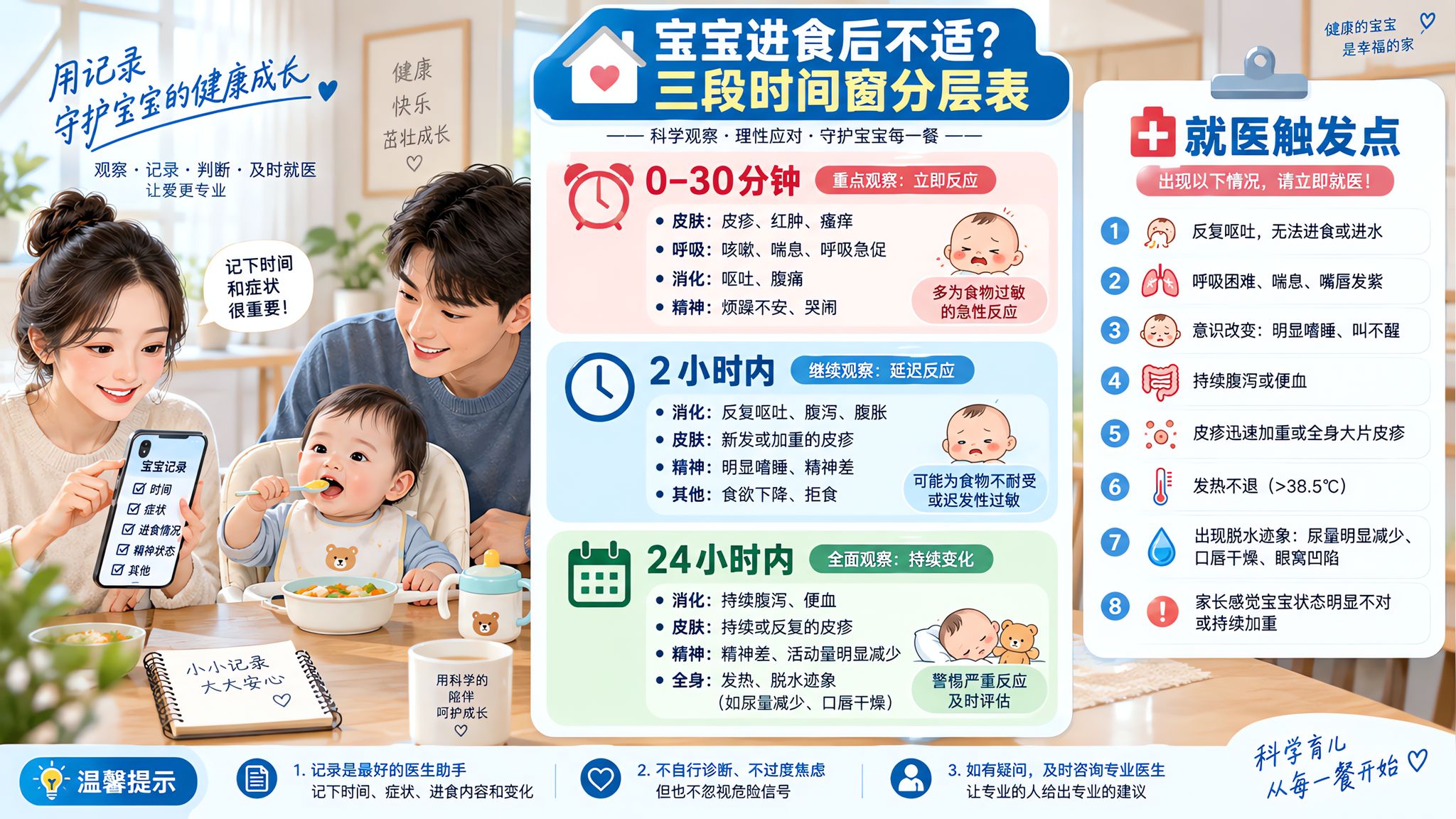 宝宝第一口辅食就吐或起疹？用时间窗先分清4种原因