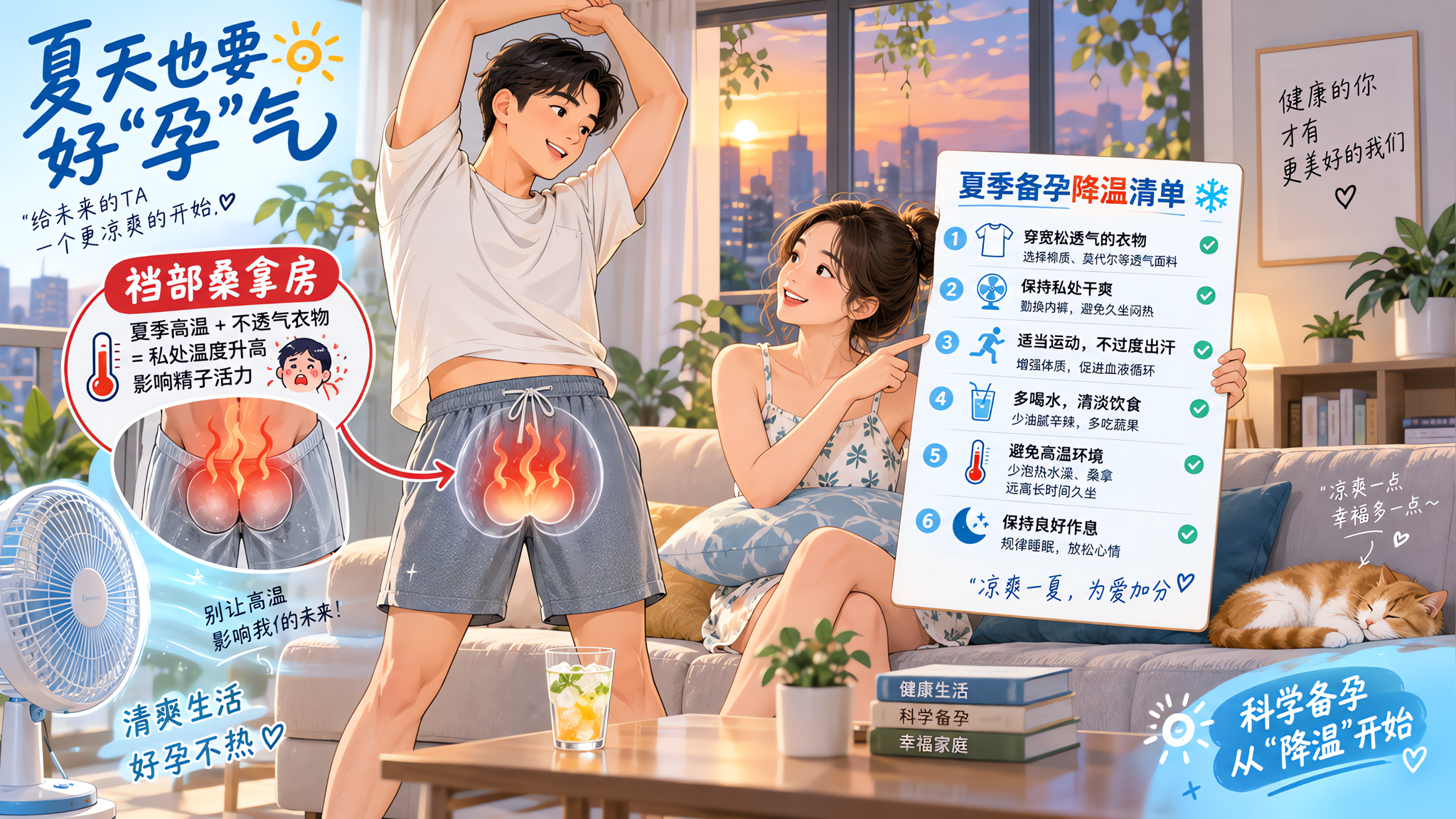 车座烫+紧身裤+久坐：备孕男生别把裆部当桑拿房