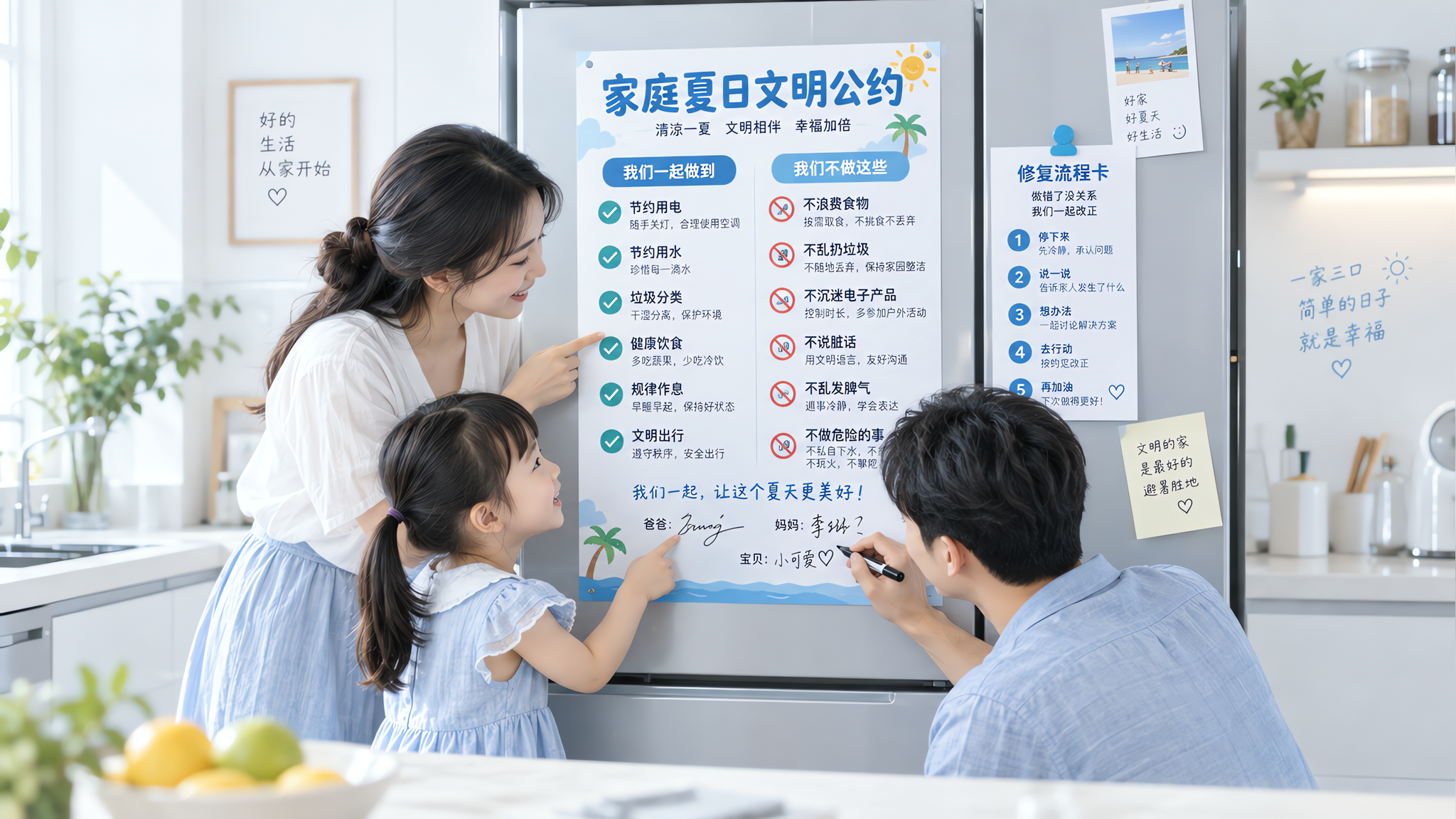 孩子总拿你当反例？把家规改成“双向公约”就稳了