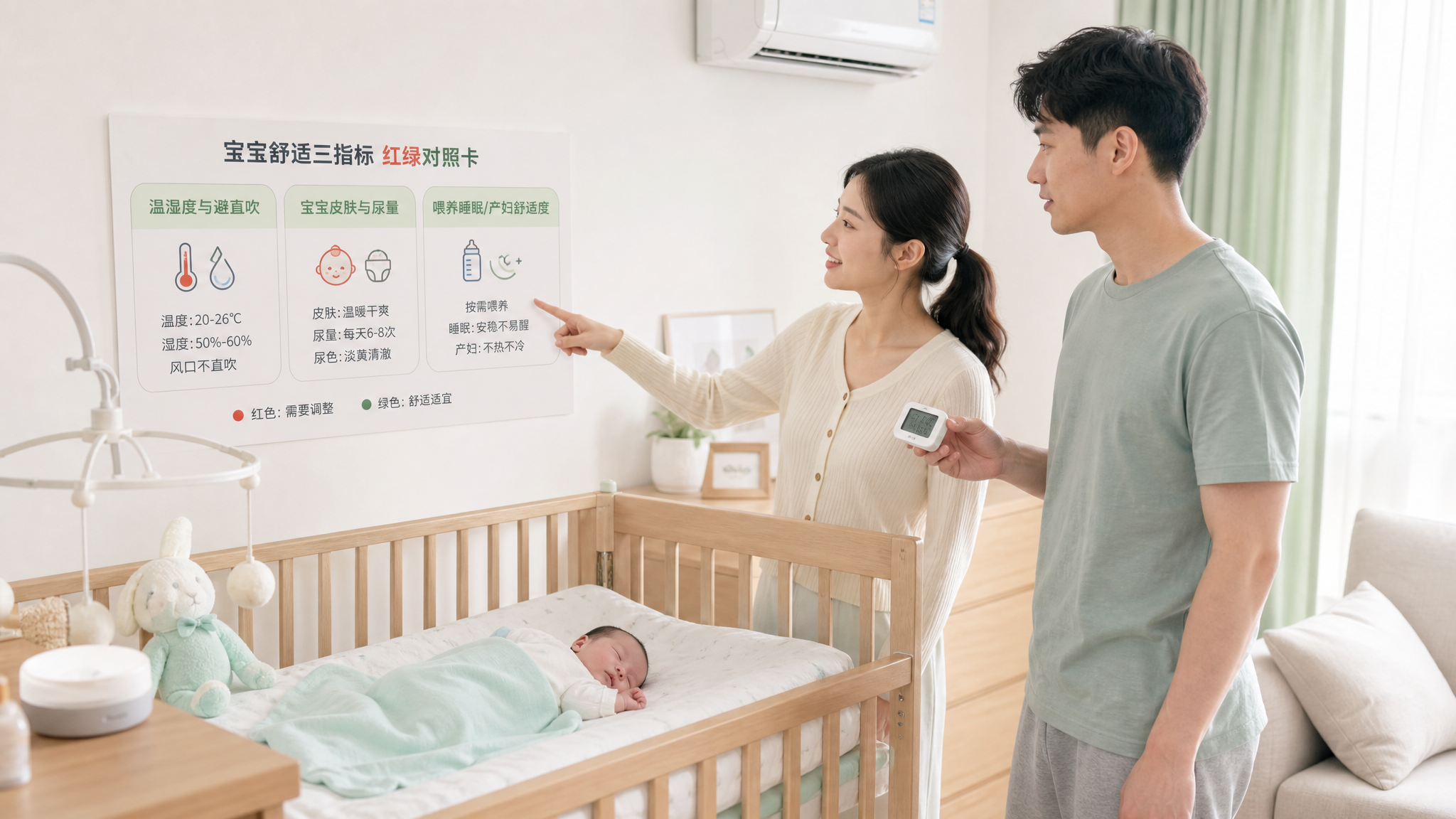 别吵空调和包被：用3个指标拿回月子决策权
