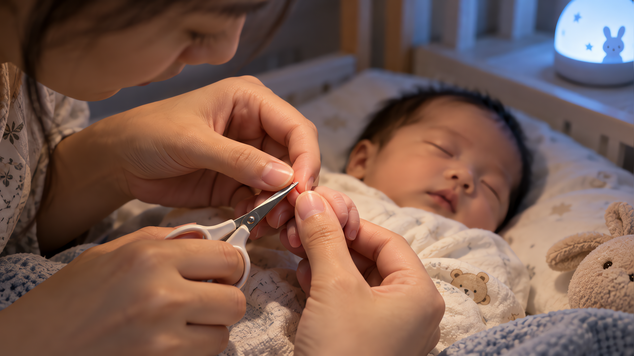 新生儿剪指甲别硬扛：睡后10分钟的毫米级安全流程