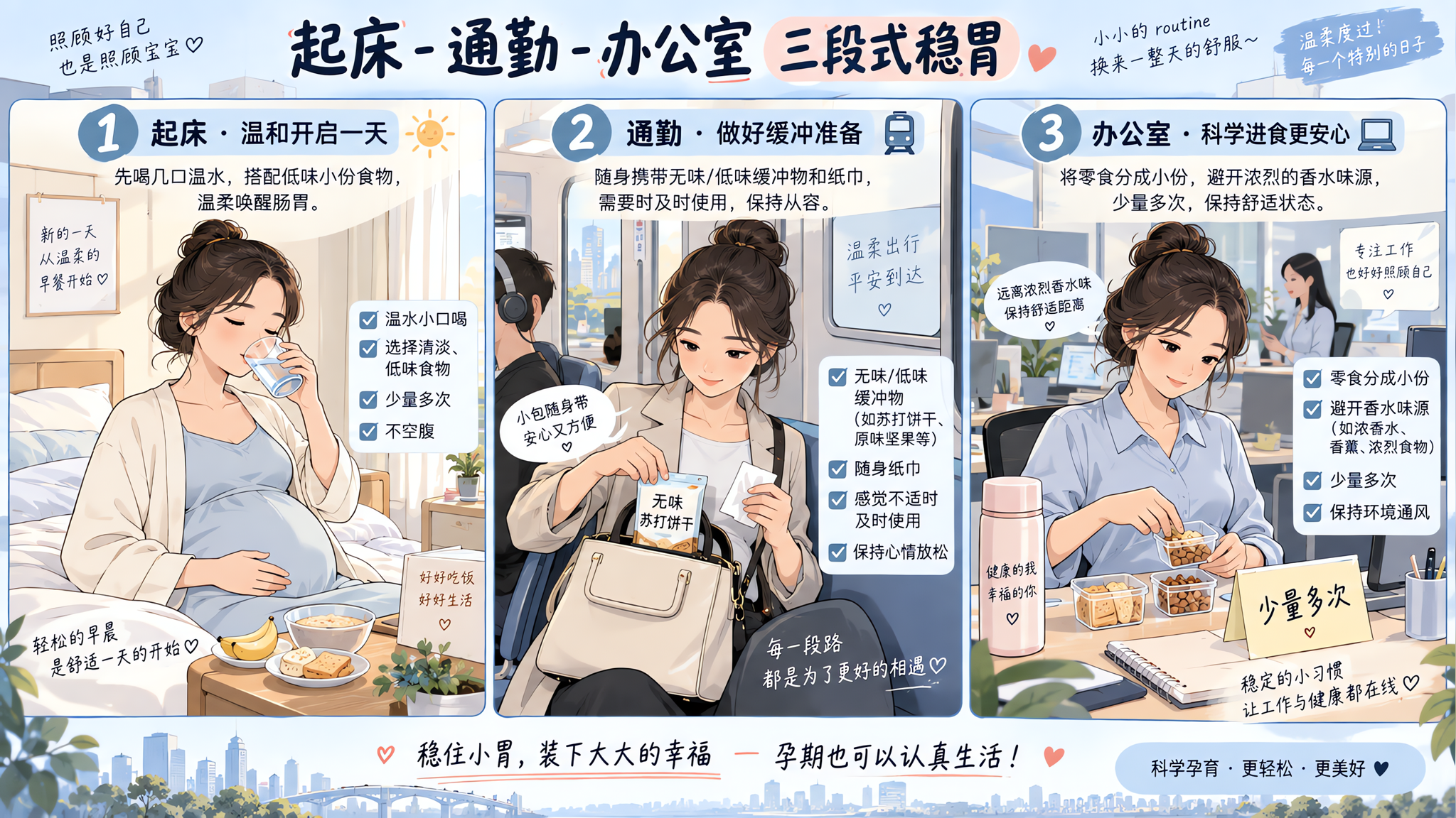 9月闷热换季，孕早期反胃突然加重？三段式把胃稳住