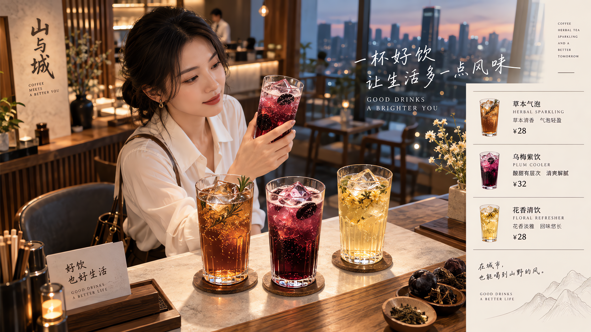 夏天想喝得清爽又体面：3种新中式冷感搭配