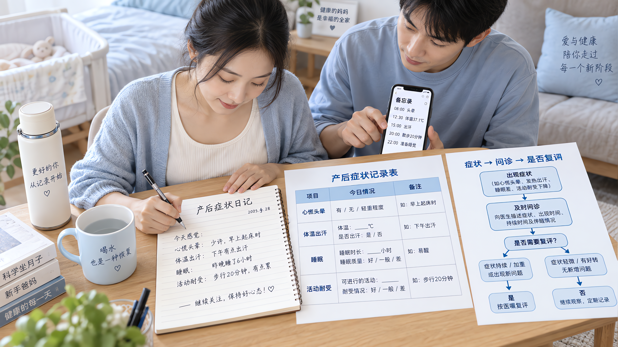 产后42天后还心慌头晕？先记两周再决定查不查血