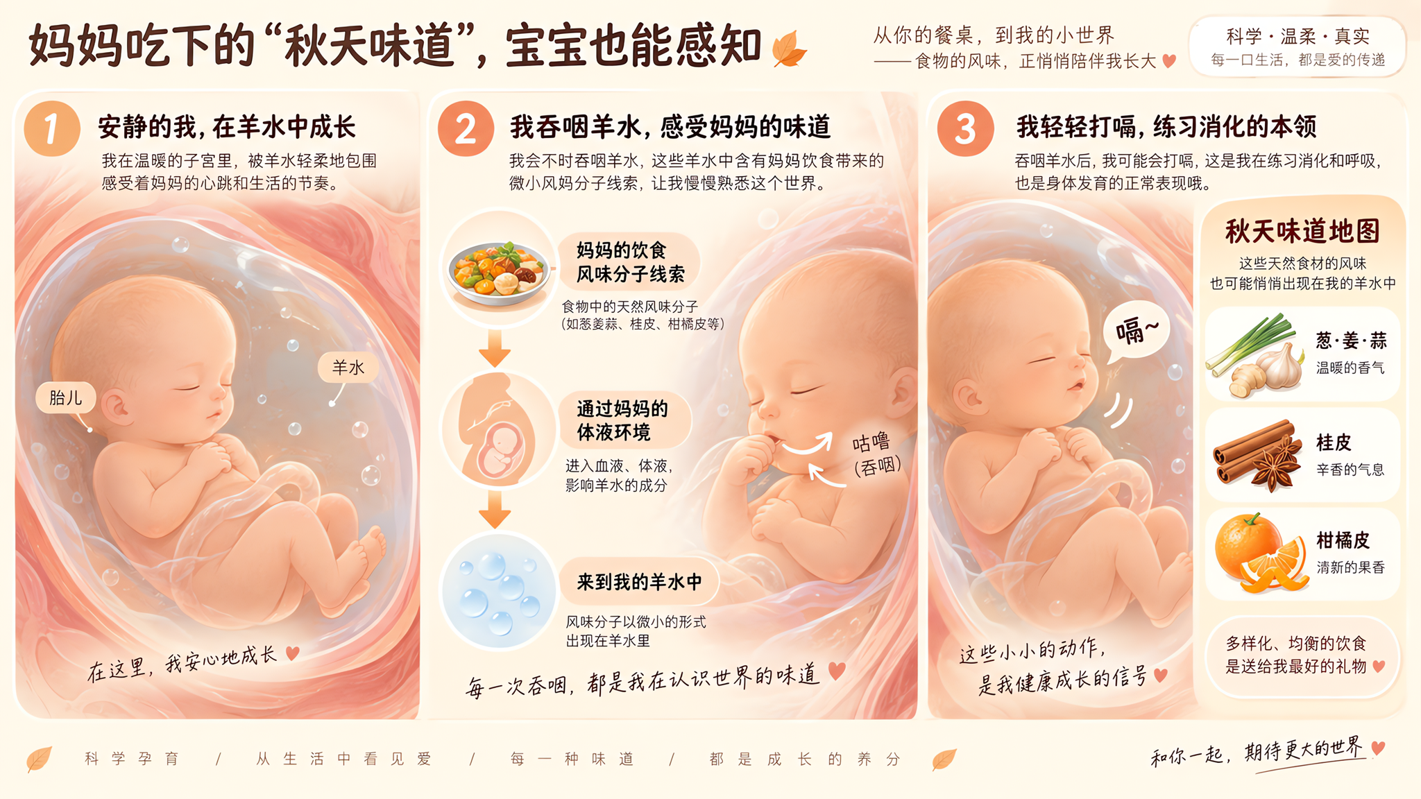 胎儿会“尝到”你吃的味道吗？真相更像闻到风味线索