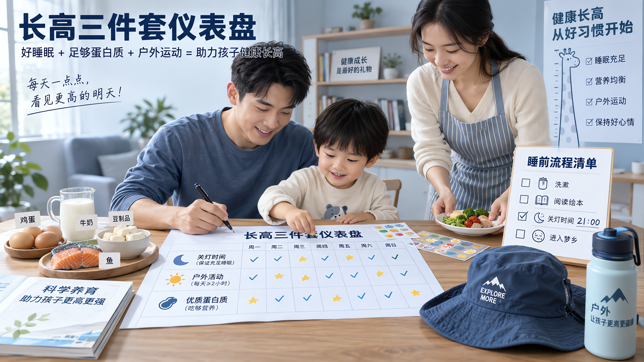 别再靠补钙硬撑身高：初夏先抓住睡眠+蛋白+户外