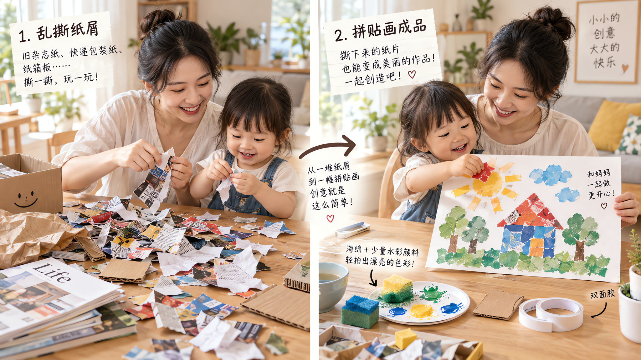 孩子乱撕乱涂别急着骂：3步把破坏变成创作