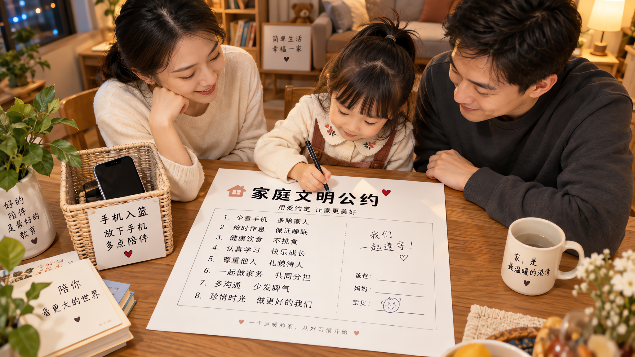 孩子不服管？先把家庭规则改成“全家同款”