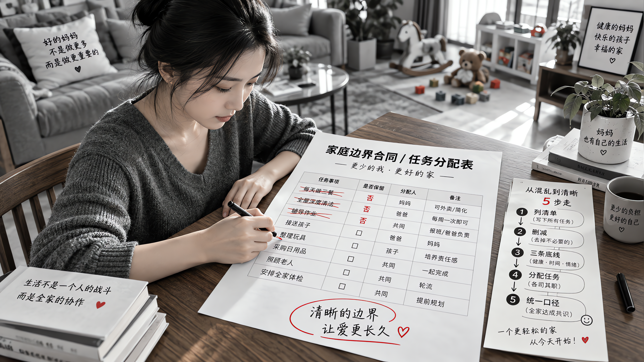 把母职内疚变成边界合同：5步停止自责