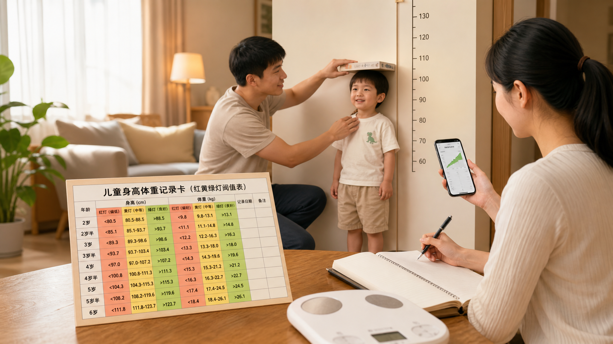夏天娃掉0.3kg别急补钙：先看WHO曲线这3条红线