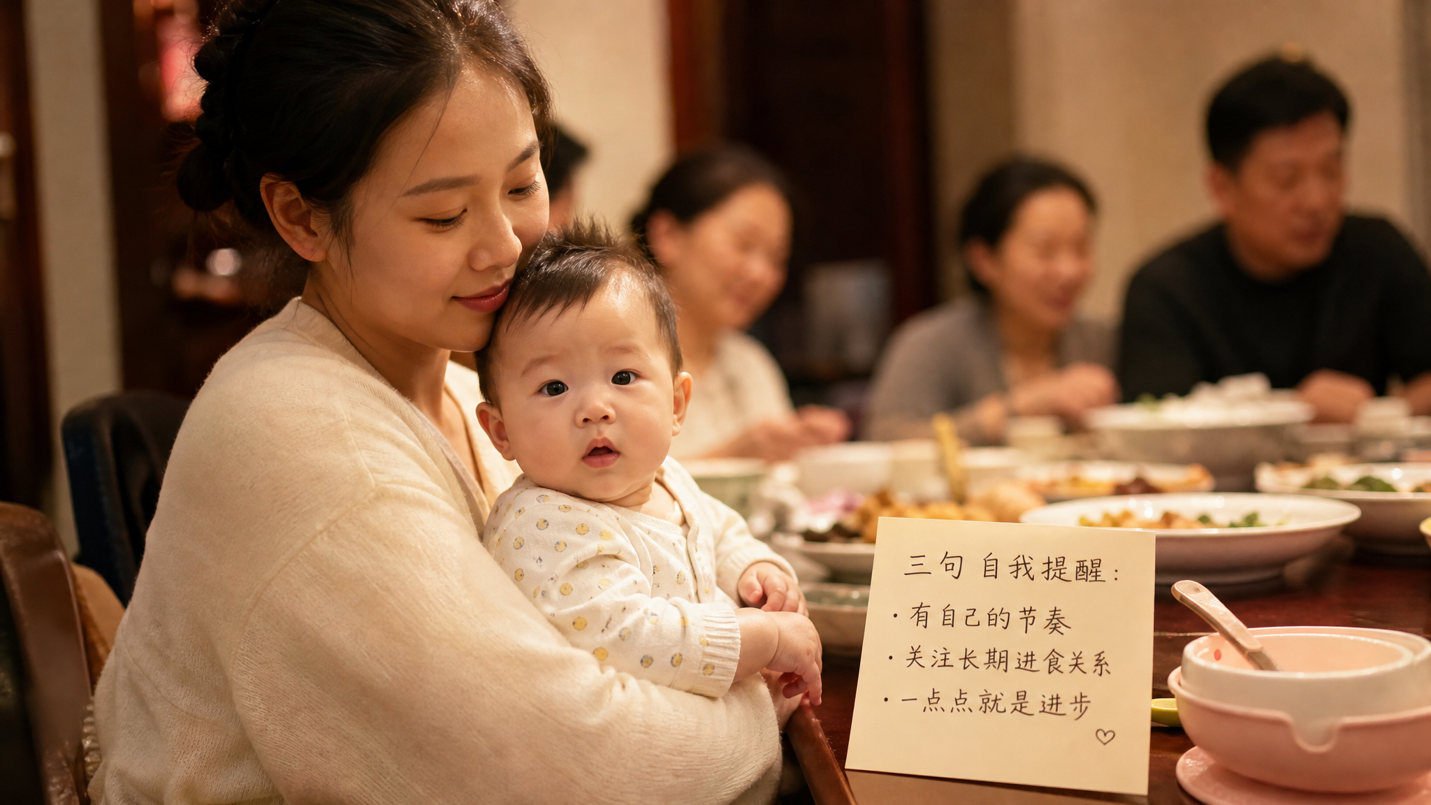 国庆被问会不会自己吃饭？3句提醒不内耗