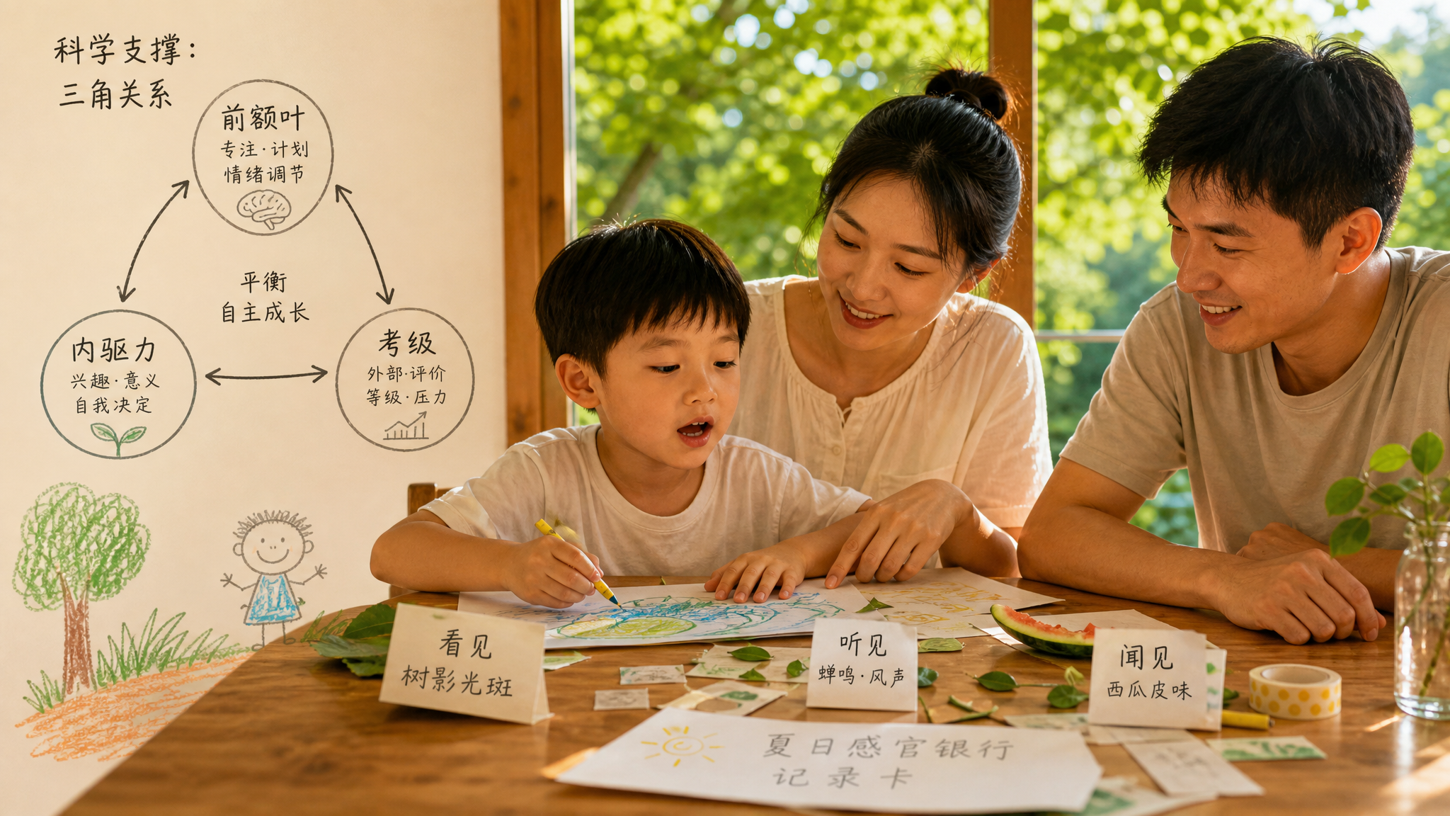 3-6岁别急着考级：先存满孩子的夏日感官银行