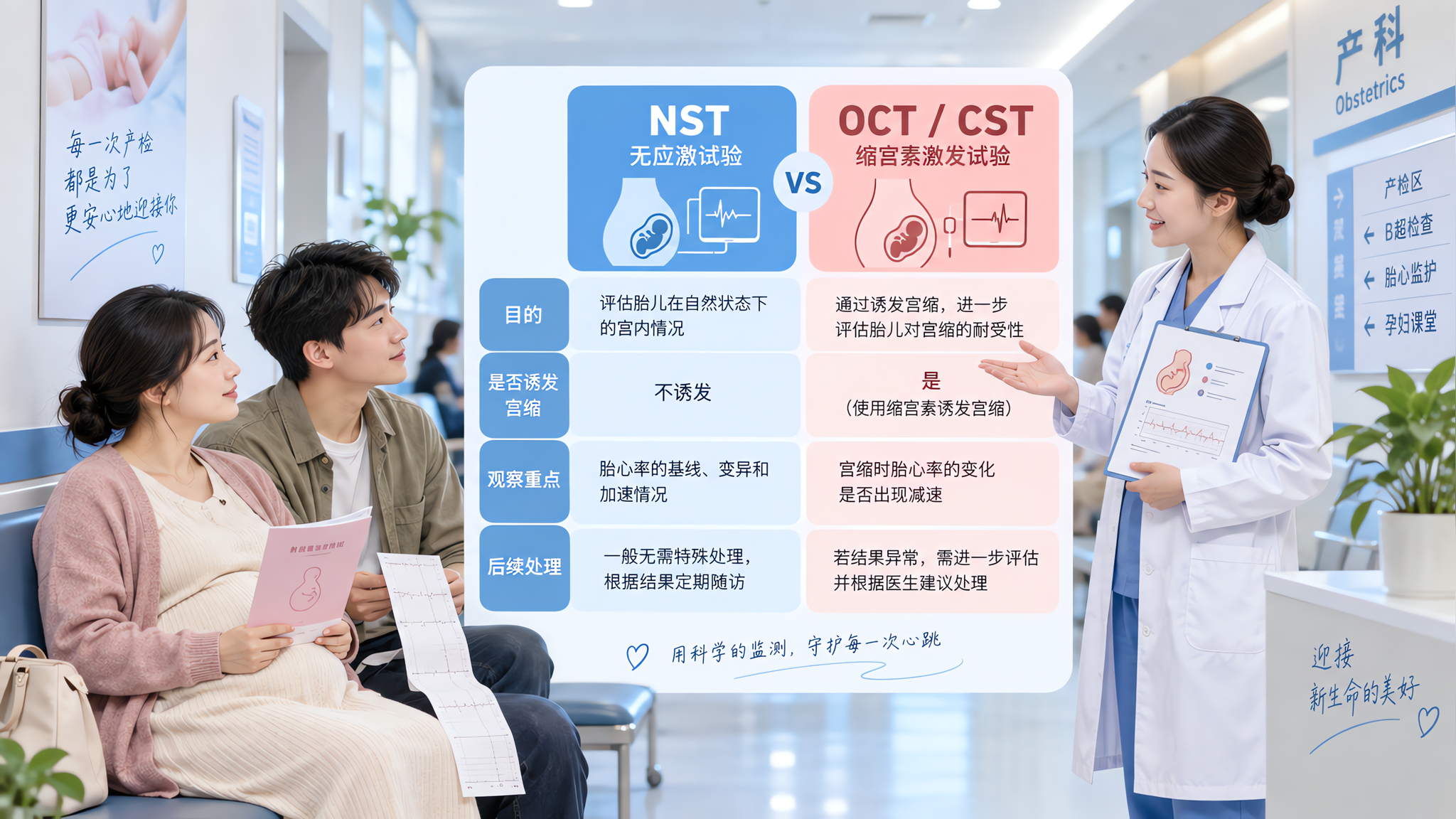 被安排做OCT/CST=要催产吗？孕晚期胎监这一步别慌