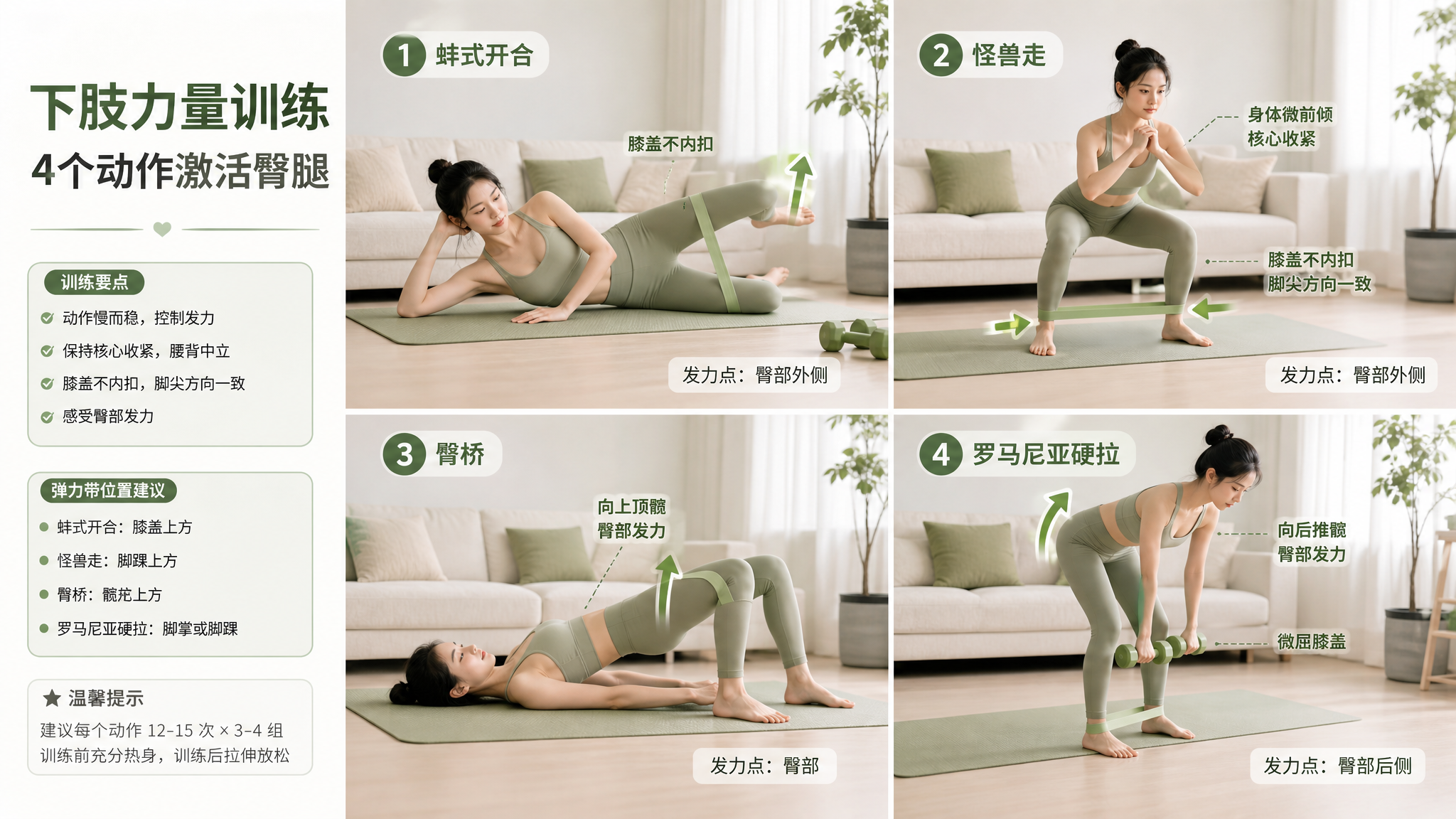 腿越练越粗？先把臀中肌练起来再说