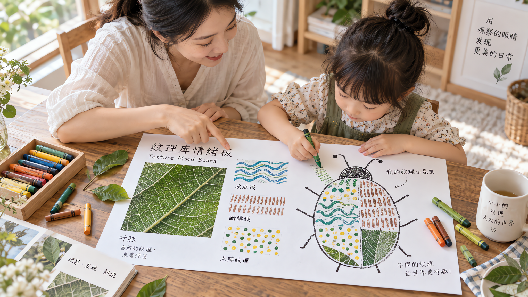 不用临摹也能爱上画画：6月昆虫纹理涂鸦法