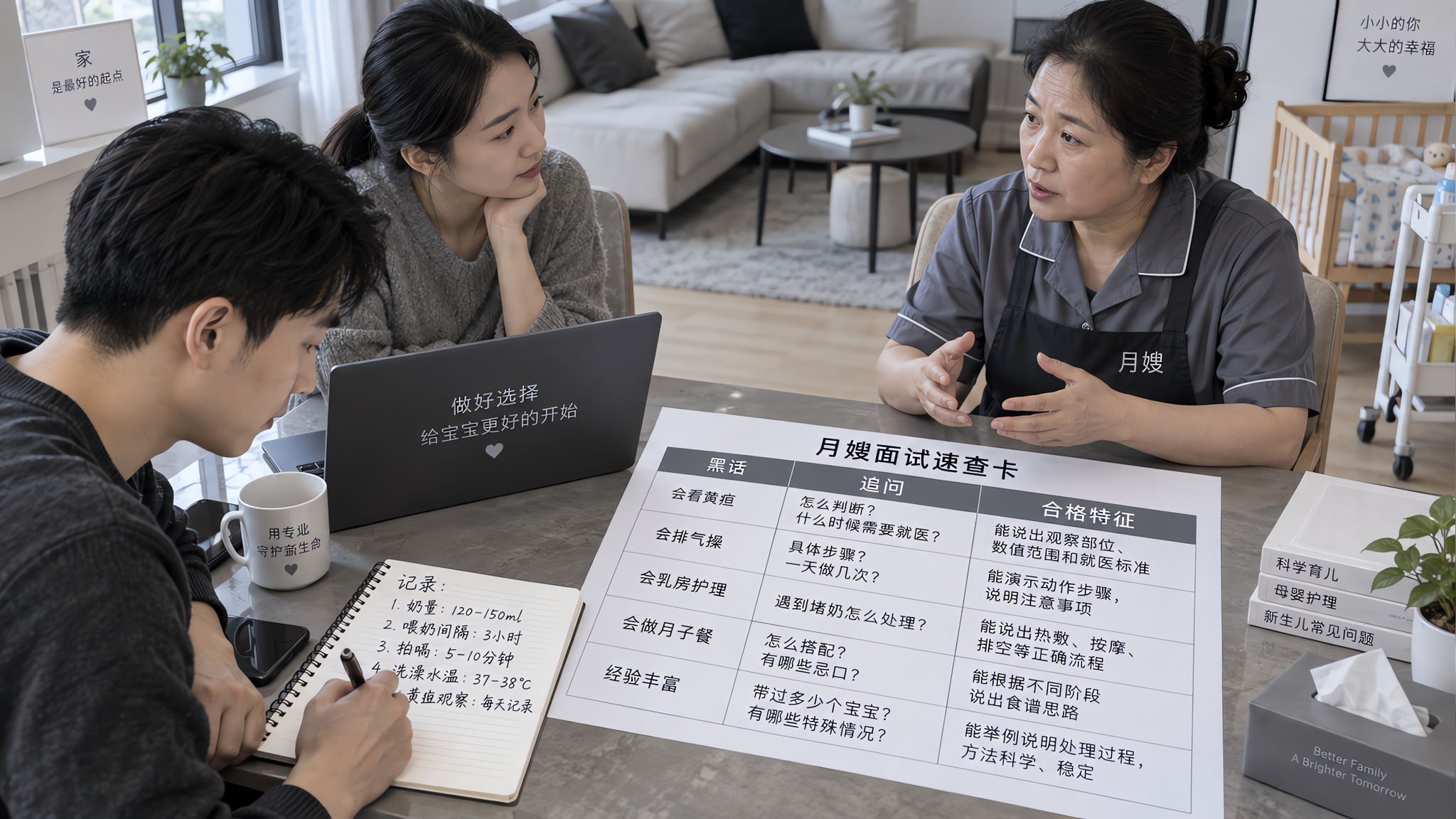 面试月嫂别再听她说“都行”：3个追问拆穿金牌黑话