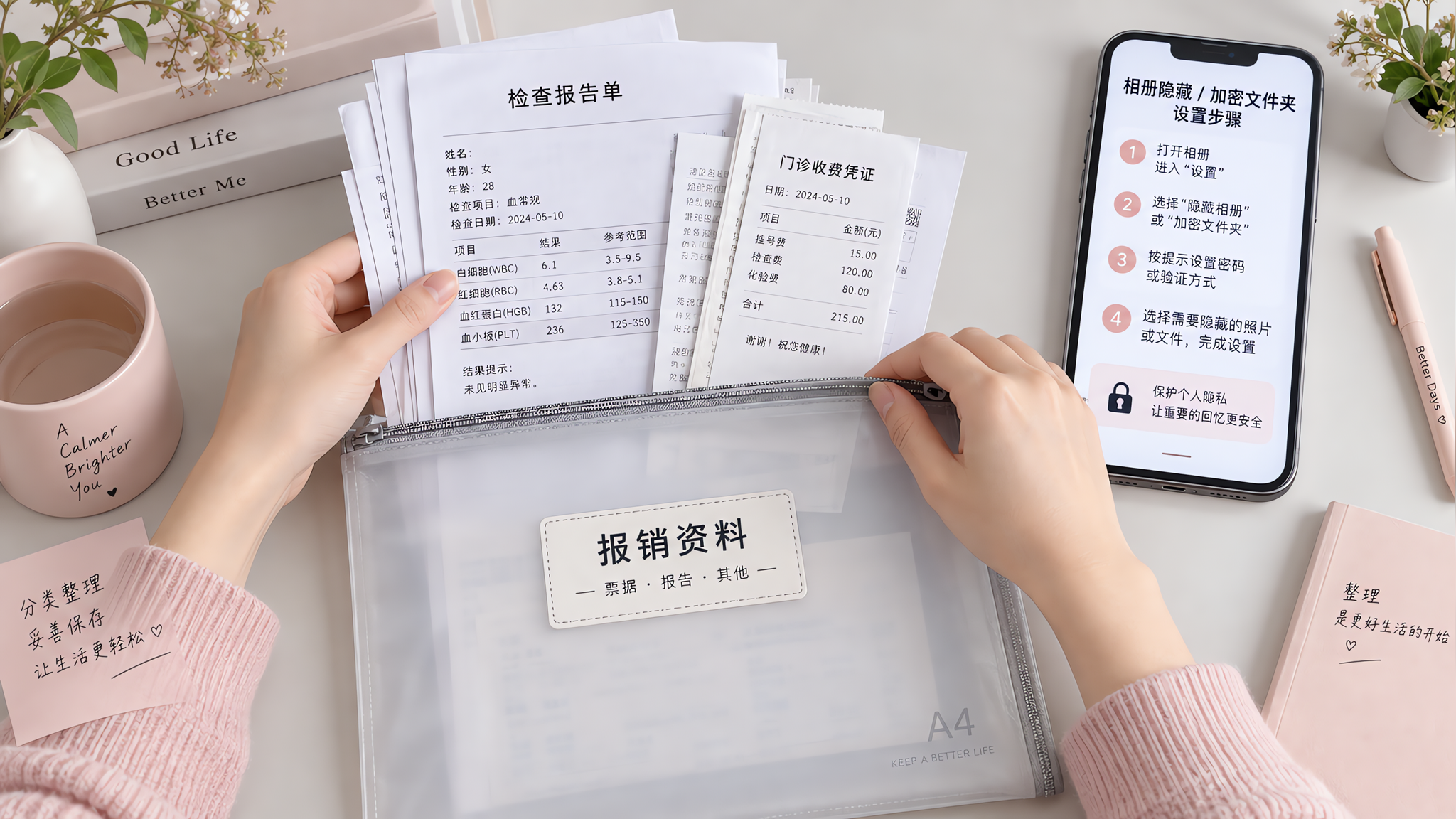 孕早期报告单怎么藏才安心？一套分级收纳清单