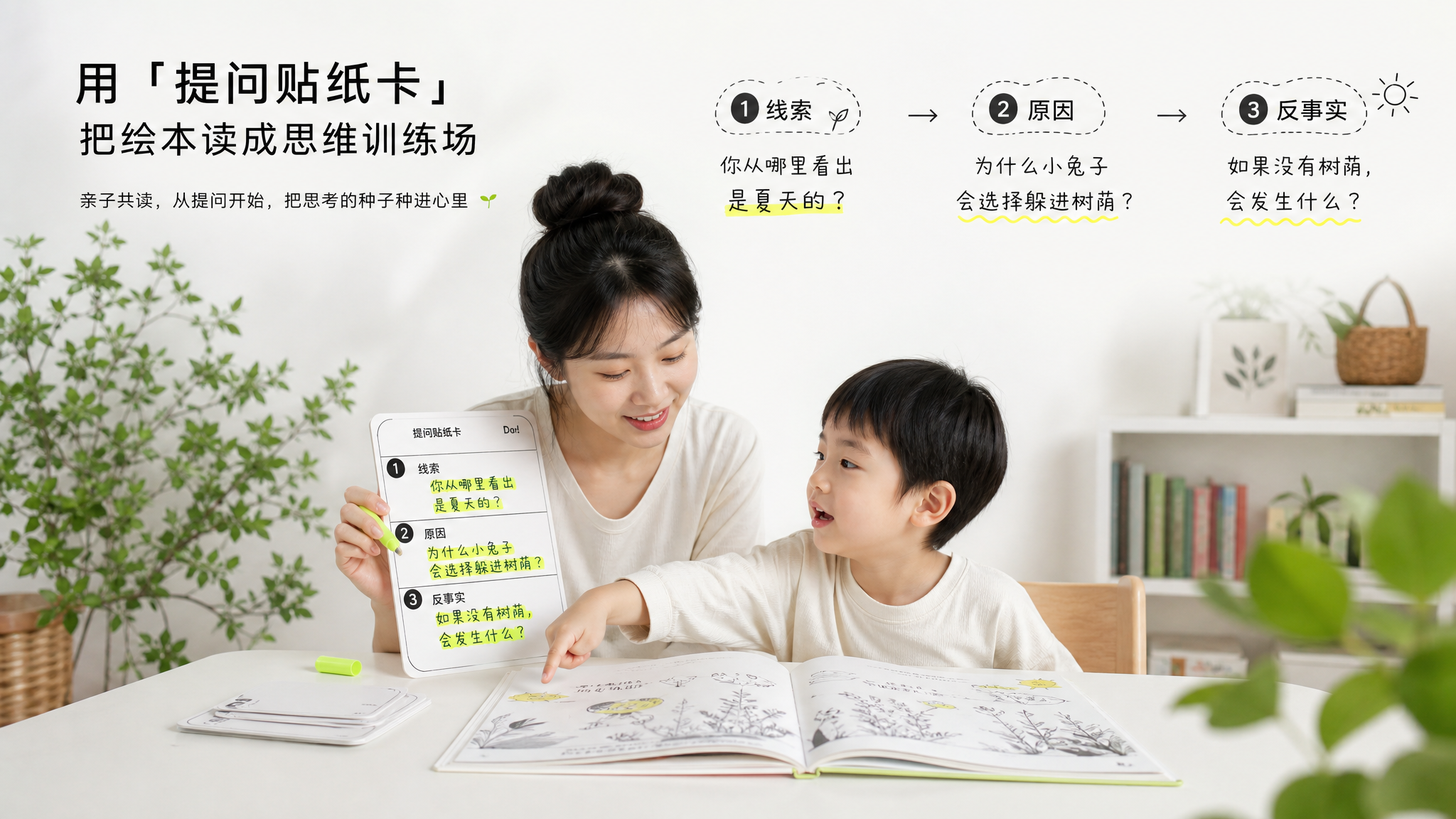 共读别再只问“这是什么”：3连问把孩子带进因果推理
