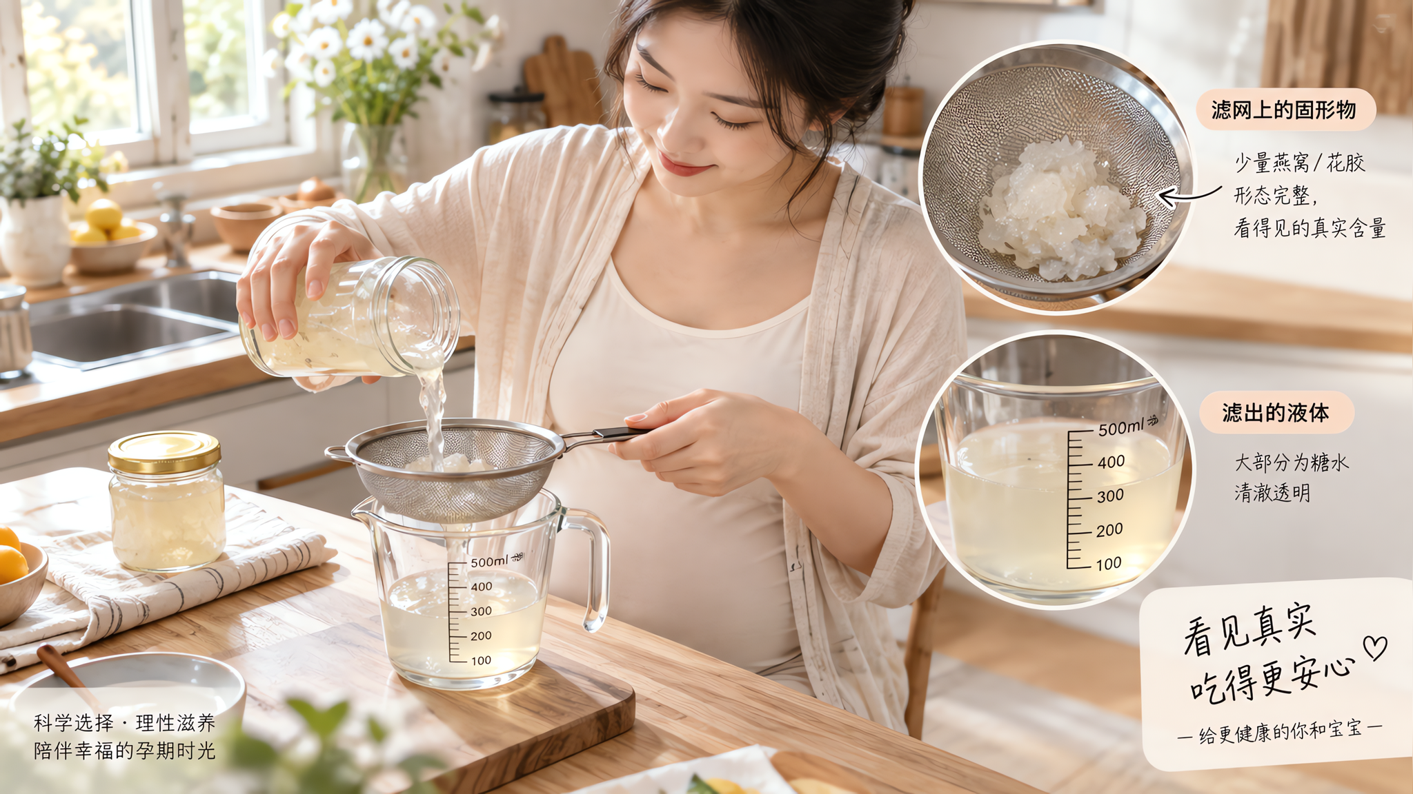孕期燕窝花胶别急着买 先看固形物和糖排第几