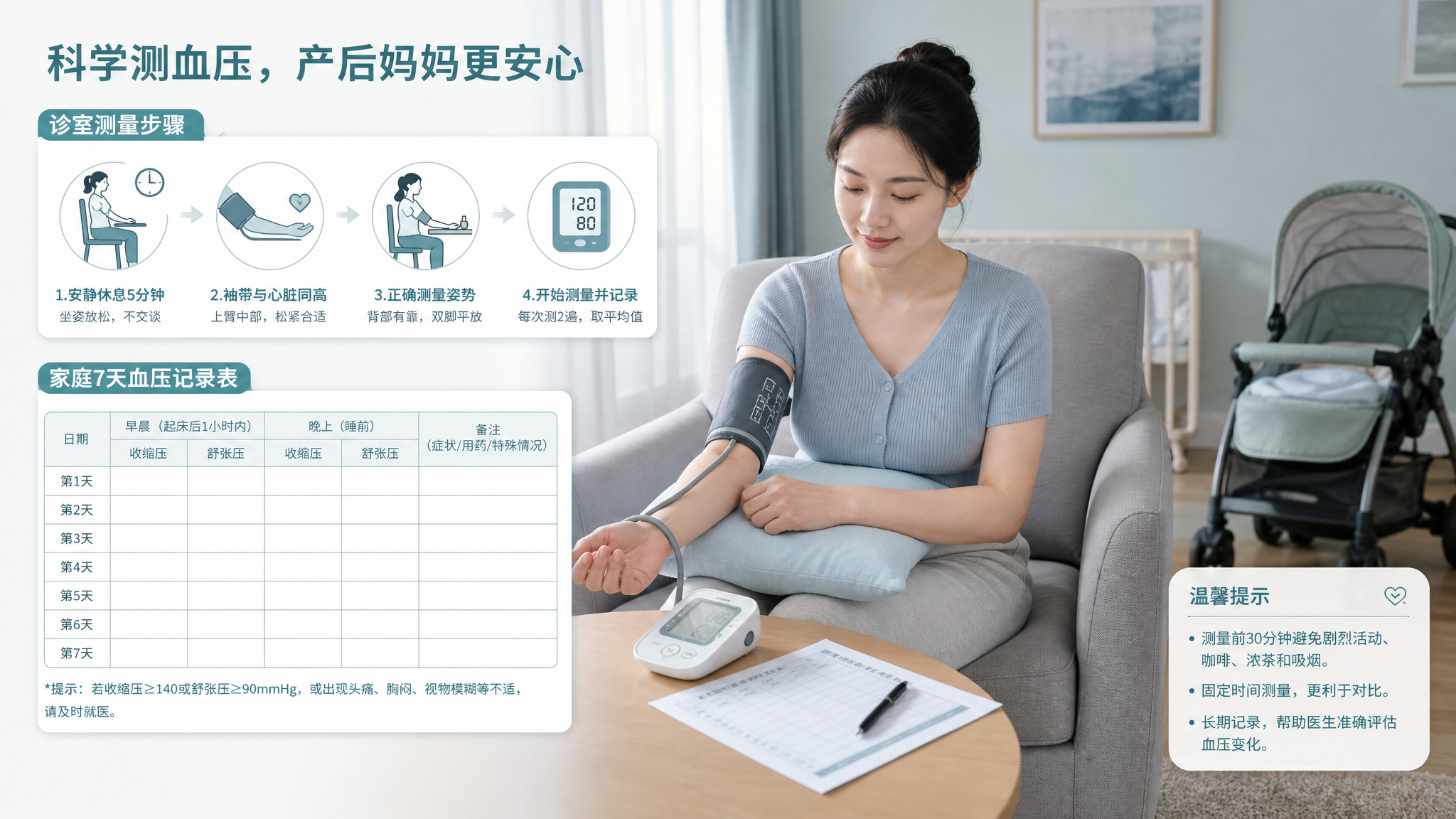 产后复查血压一测就高？先分清白大衣效应和真升高