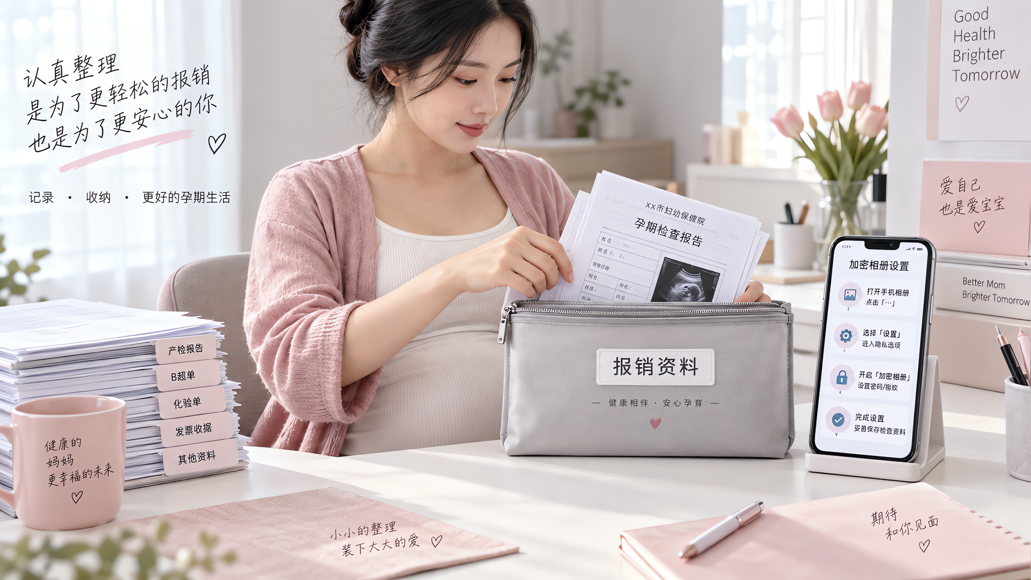 孕早期报告单别乱塞：纸质+手机加密一套收好