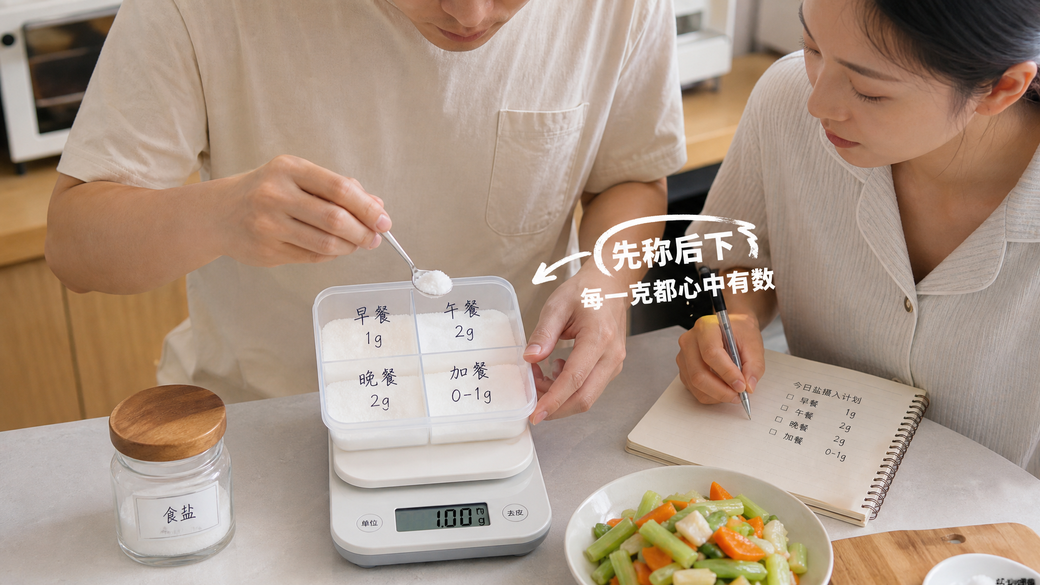 月子别再滴盐不沾：5–6g盐三餐怎么称才不虚