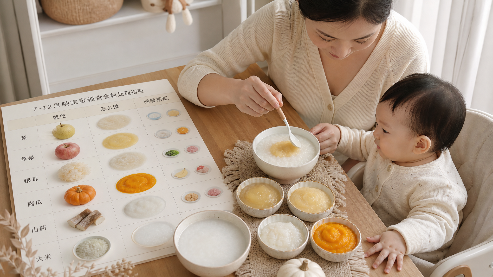 7-12个月秋季润燥别跟风：一张表学会怎么吃才算“润”