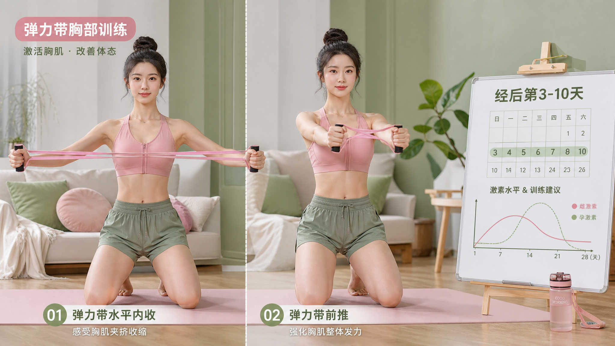 经后第3-10天练胸更稳？弹力带安排表来了